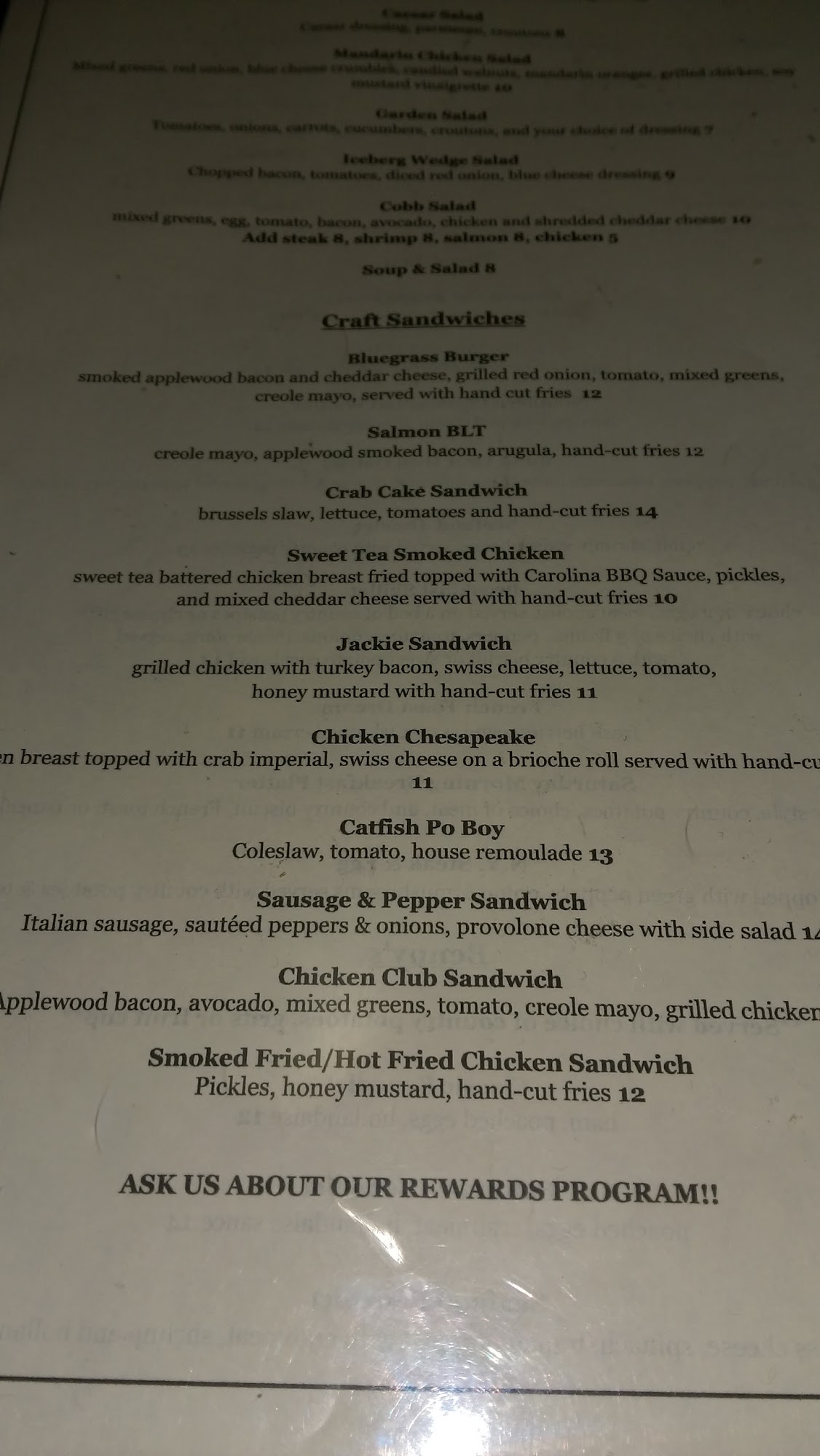 Fairfield Inn & Suites by Marriott Baltimore Downtown/Inner Harbor Menu