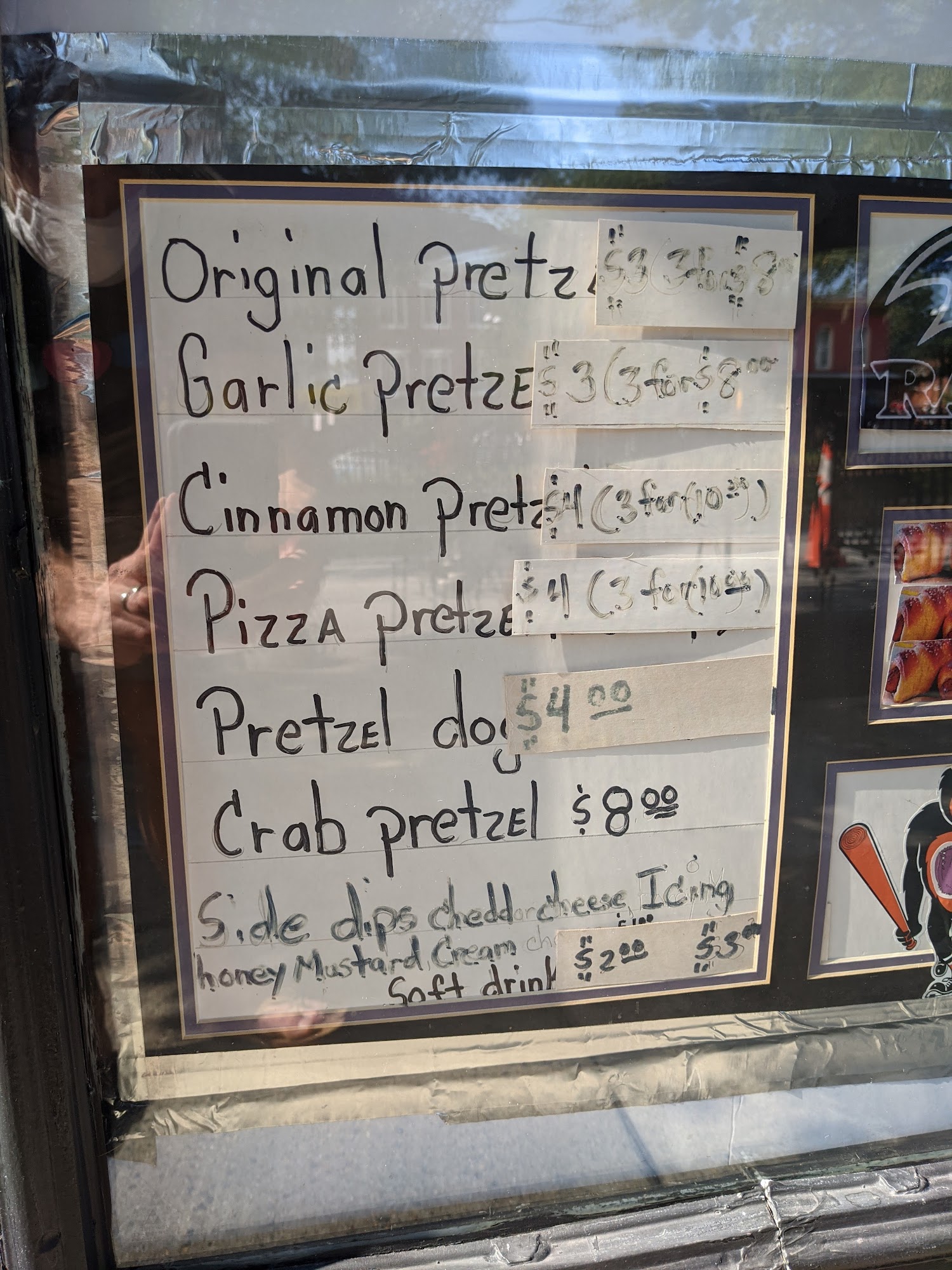 Canton Pretzel Store Menu