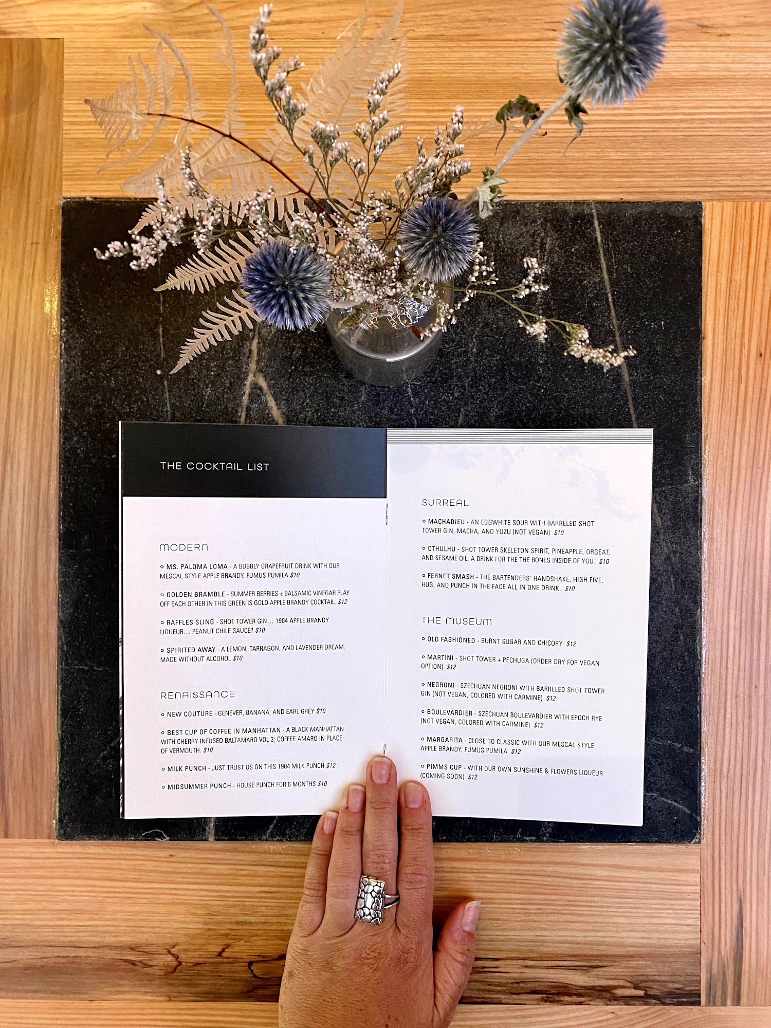 BSC Cocktail Gallery Menu