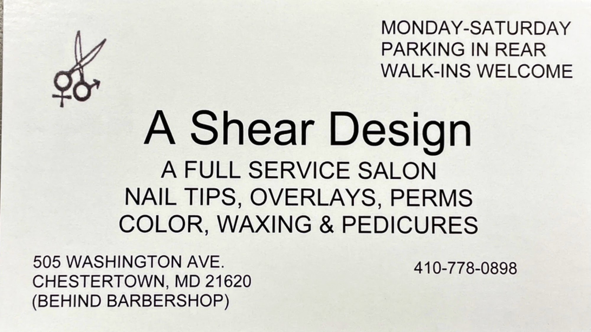 A Shear Design 505 Washington Ave, Chestertown Maryland 21620