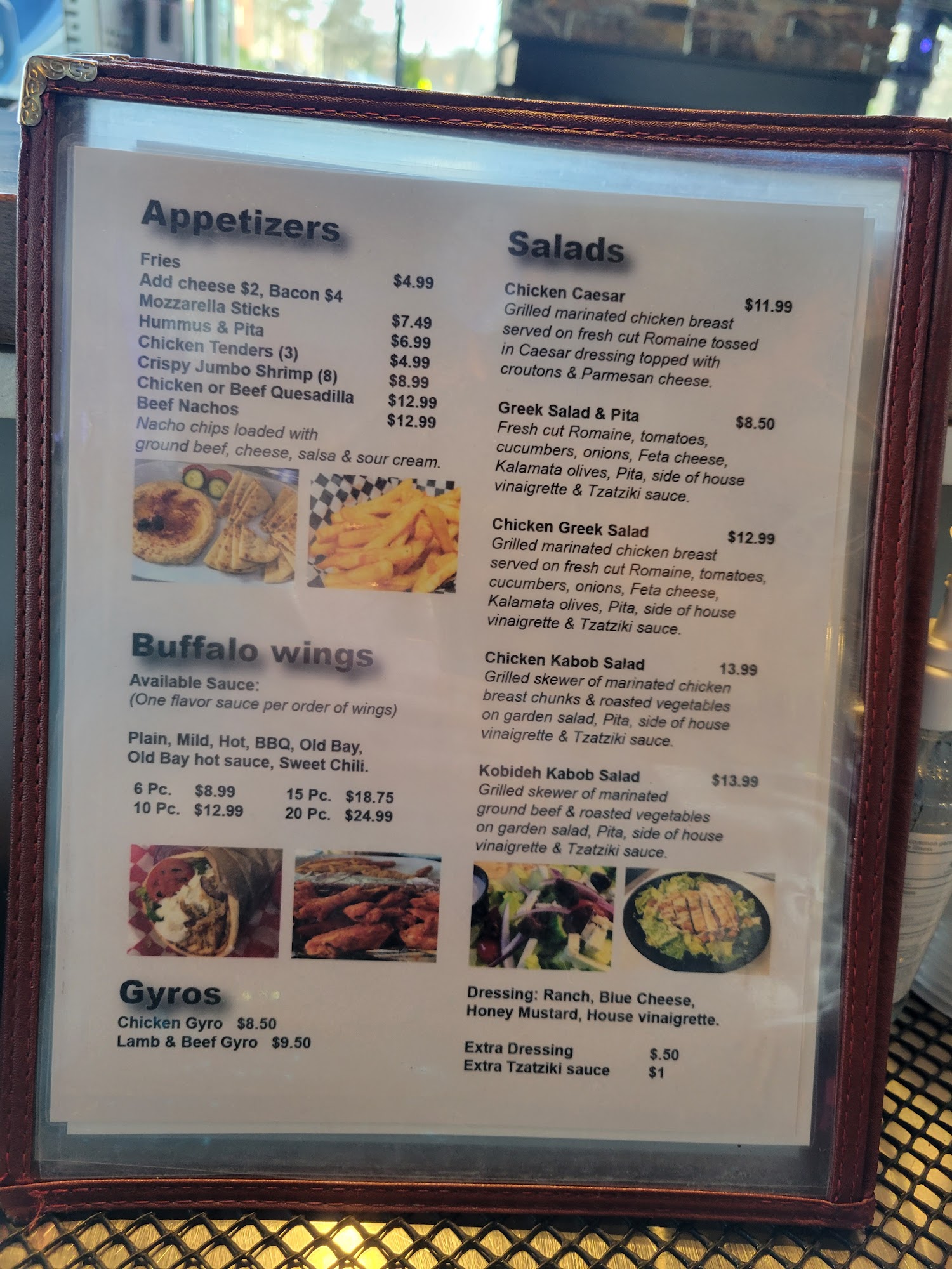Ogei's Grill & Hookah Bar Menu
