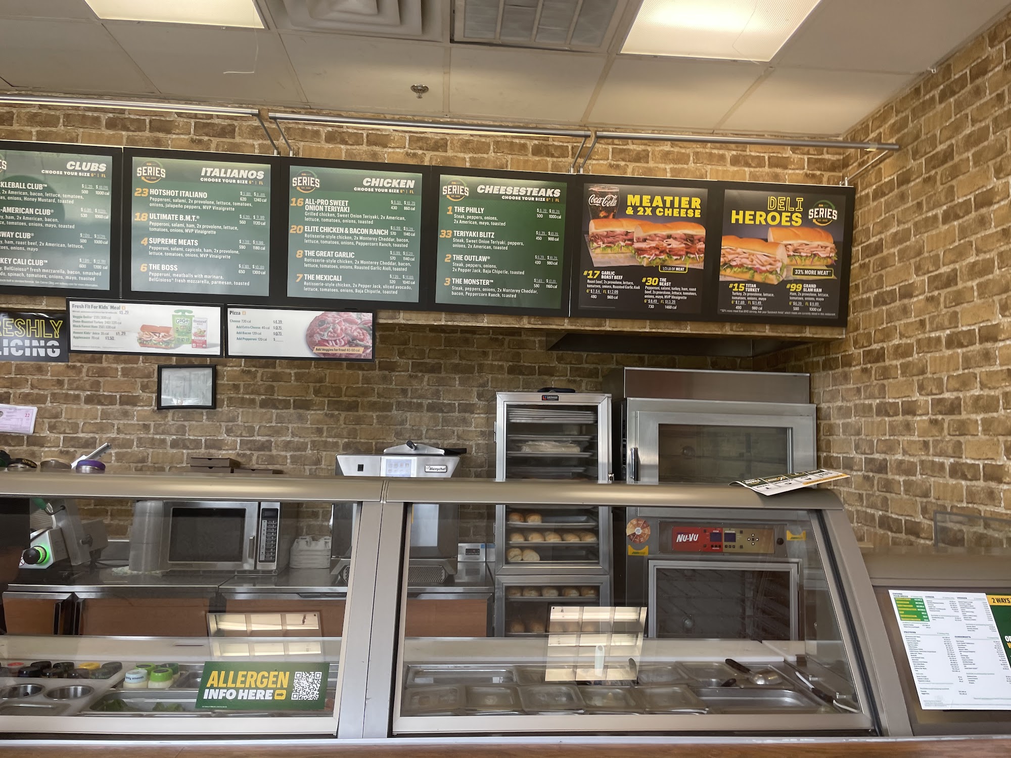 Subway Menu