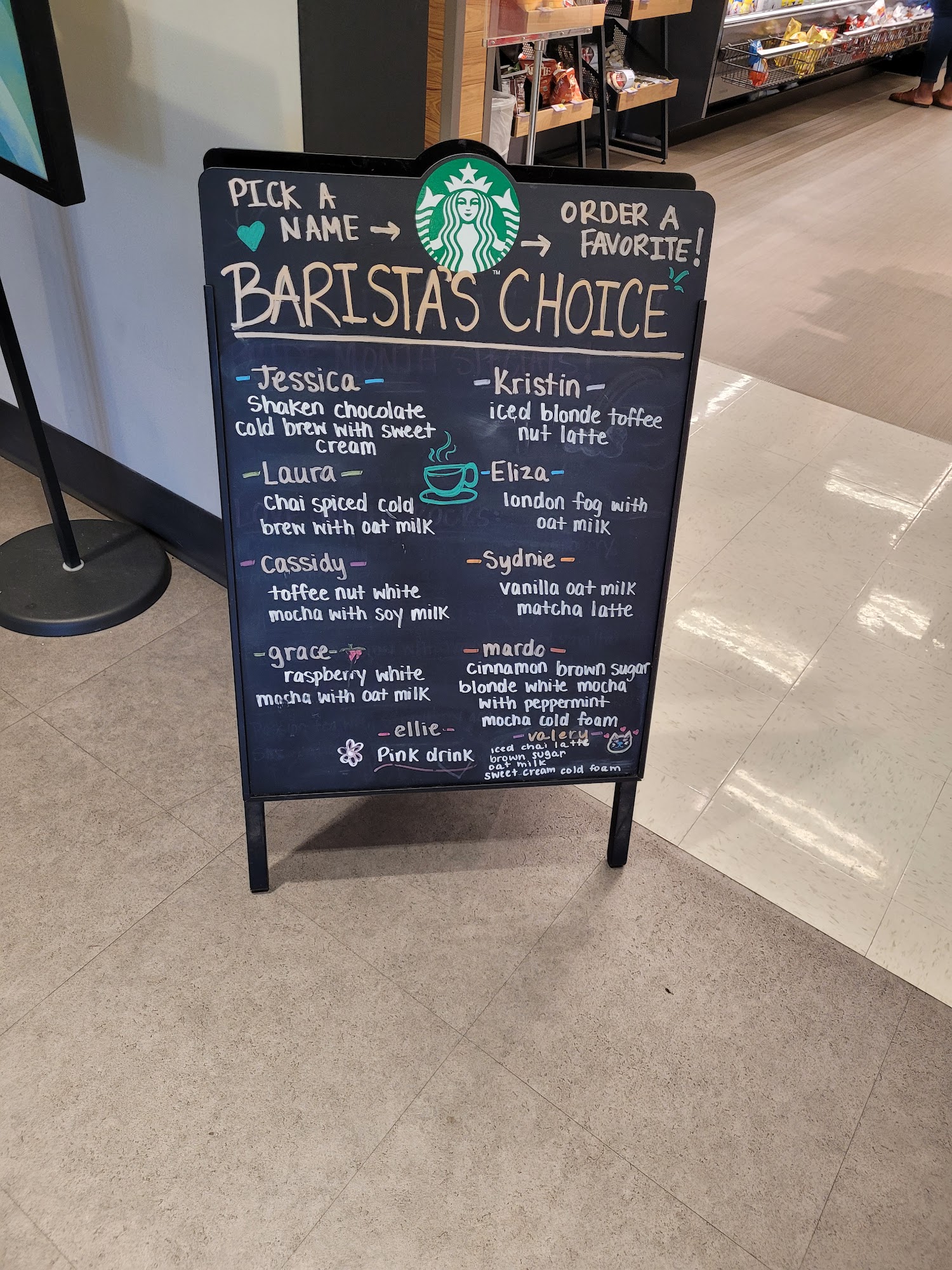Starbucks Menu
