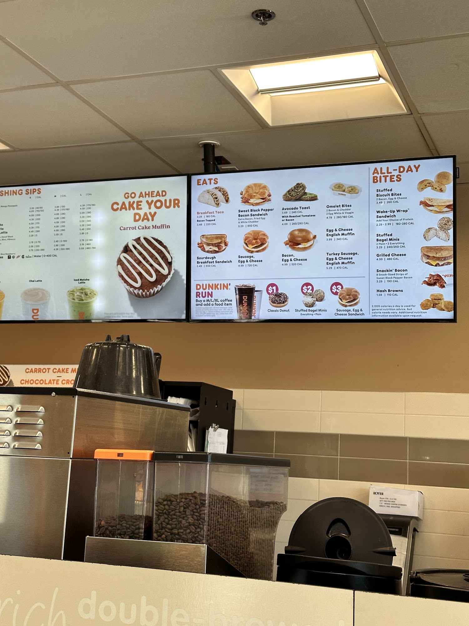 Dunkin' Menu