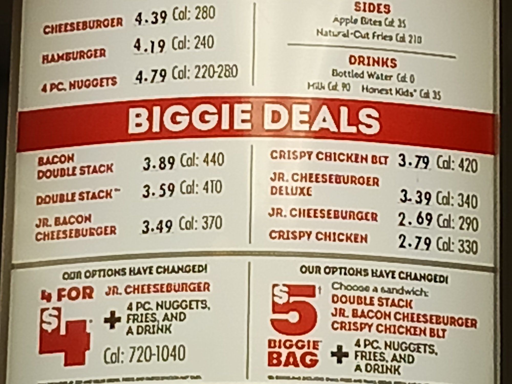 Wendy's Menu