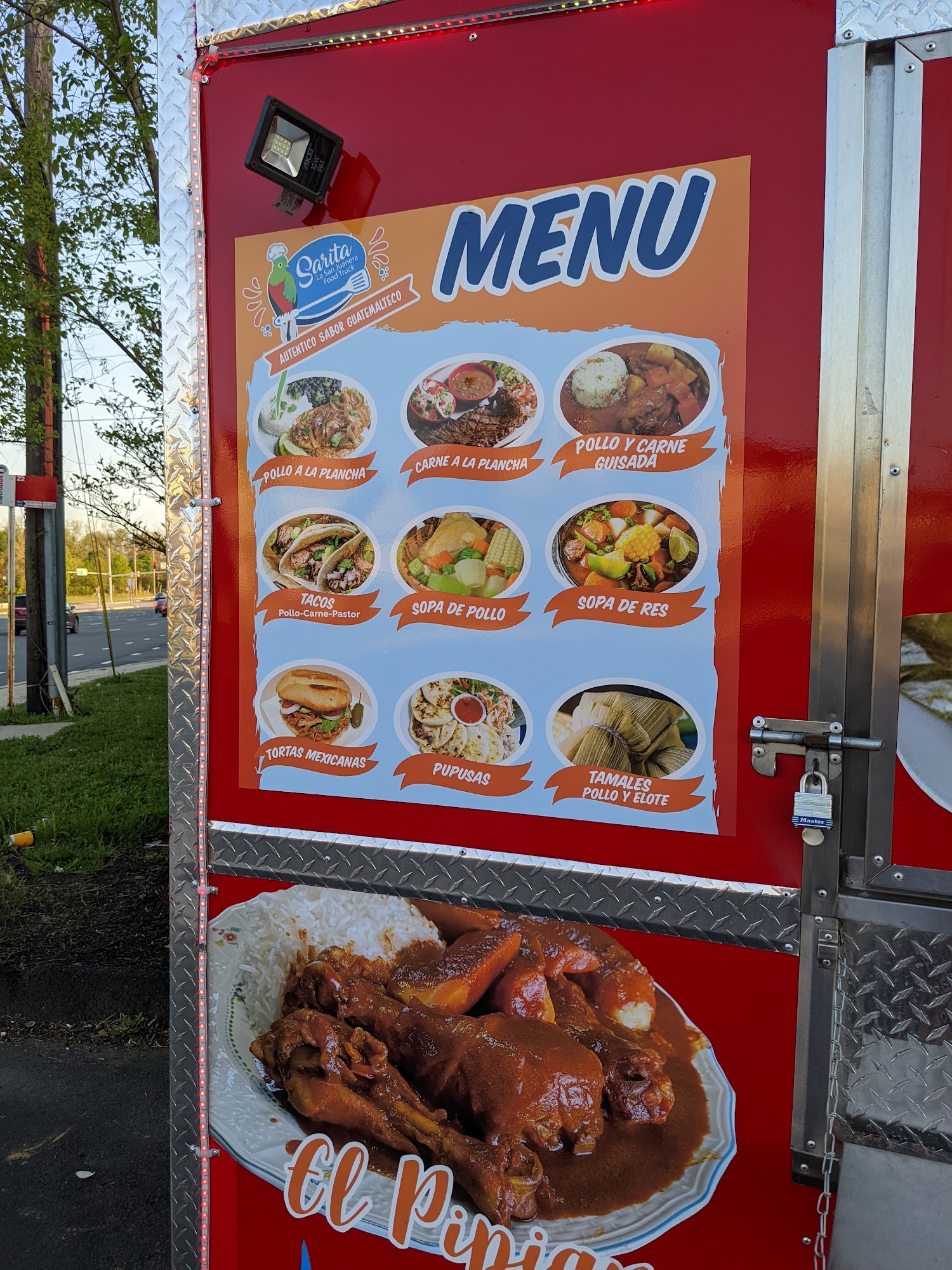 Sarita La San Juanera Menu