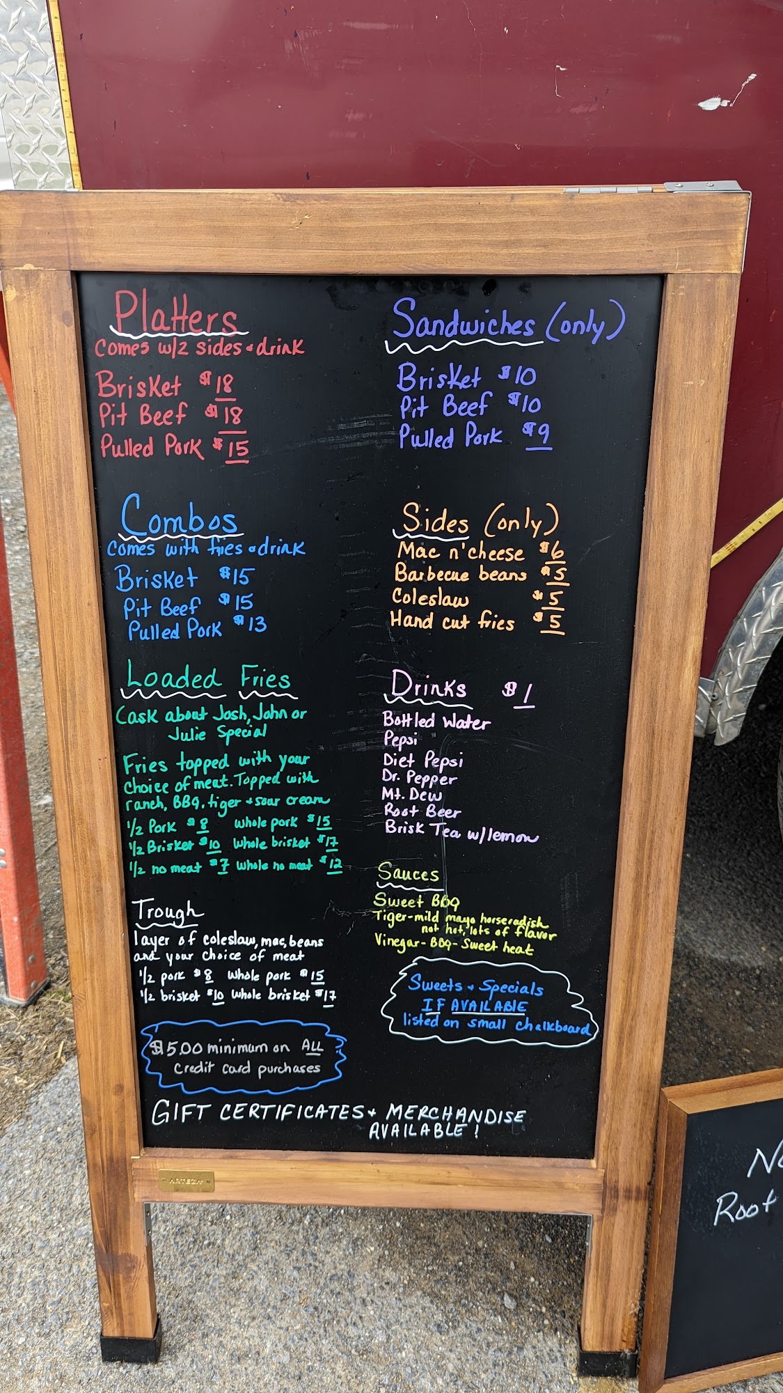 Rollin' Smoke Meats N Sweets Menu