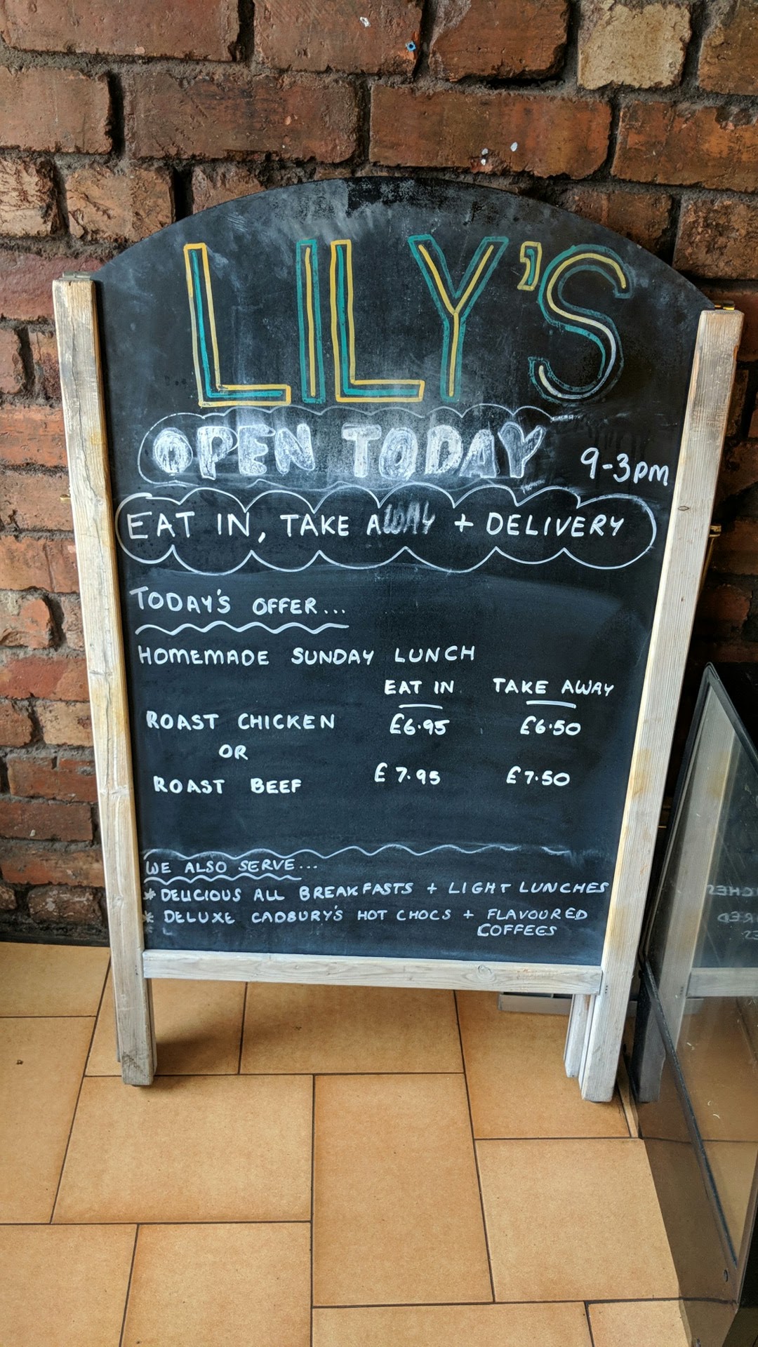 Lily's Cafe And Coffee House Menu