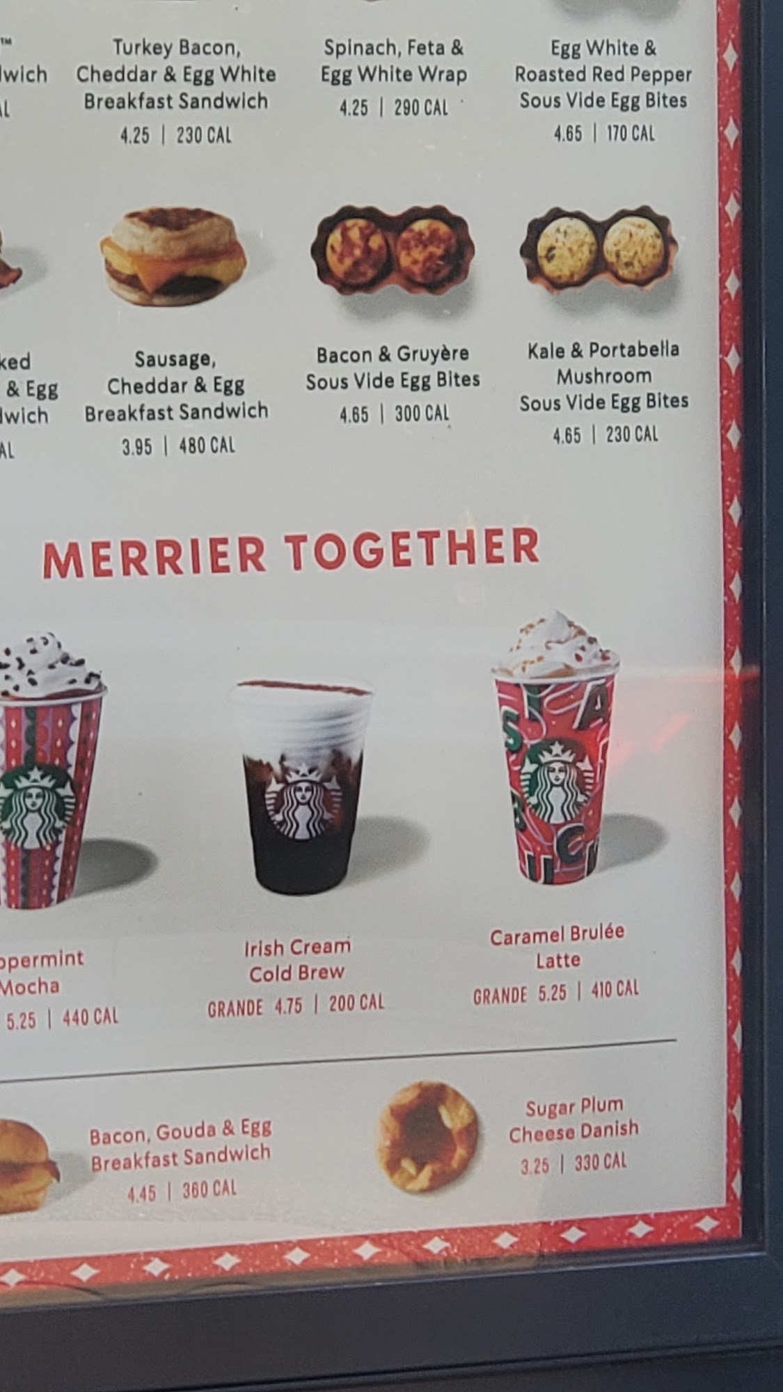 Starbucks Menu