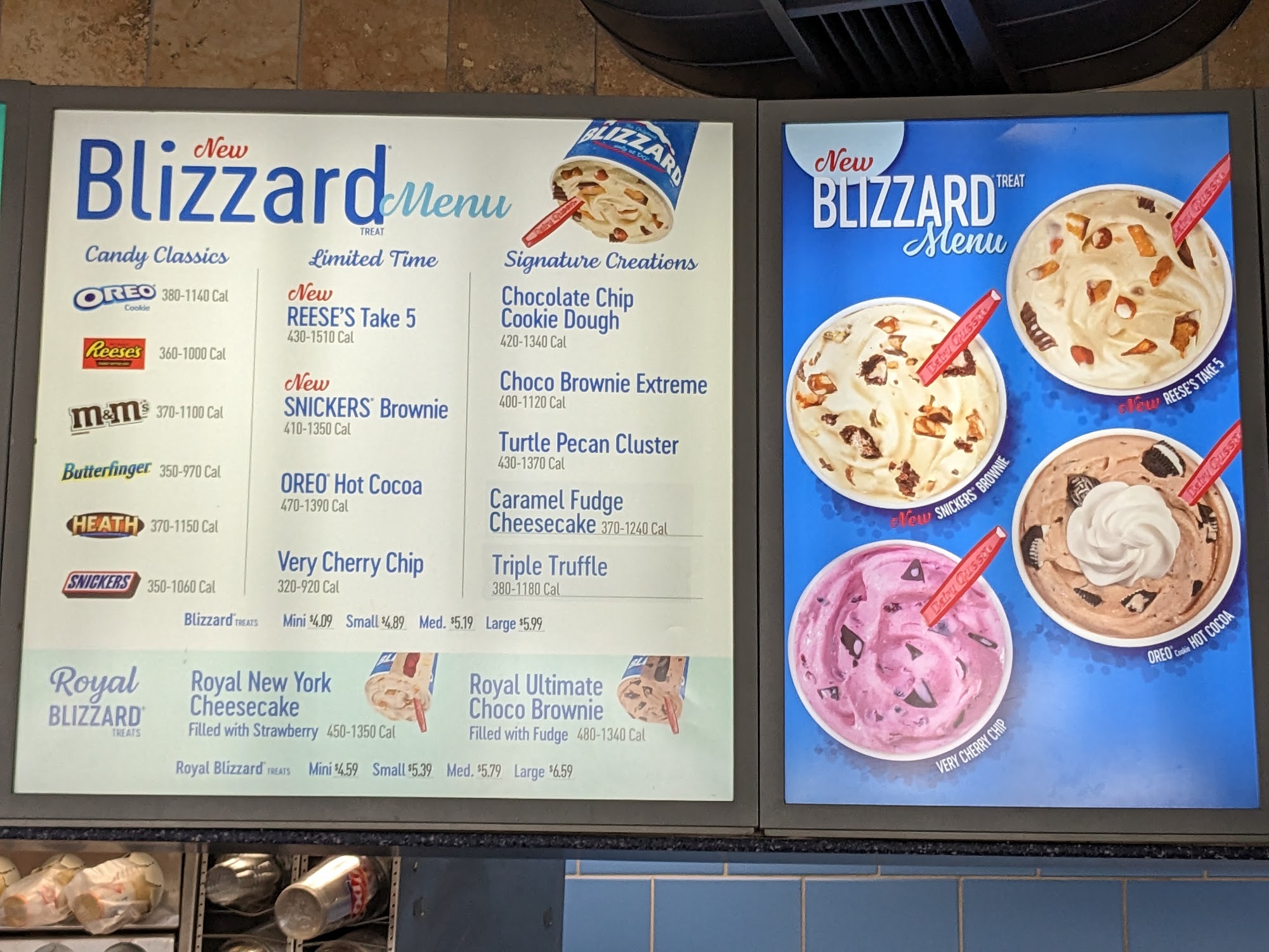 Dairy Queen (Treats and Cakes) Menu