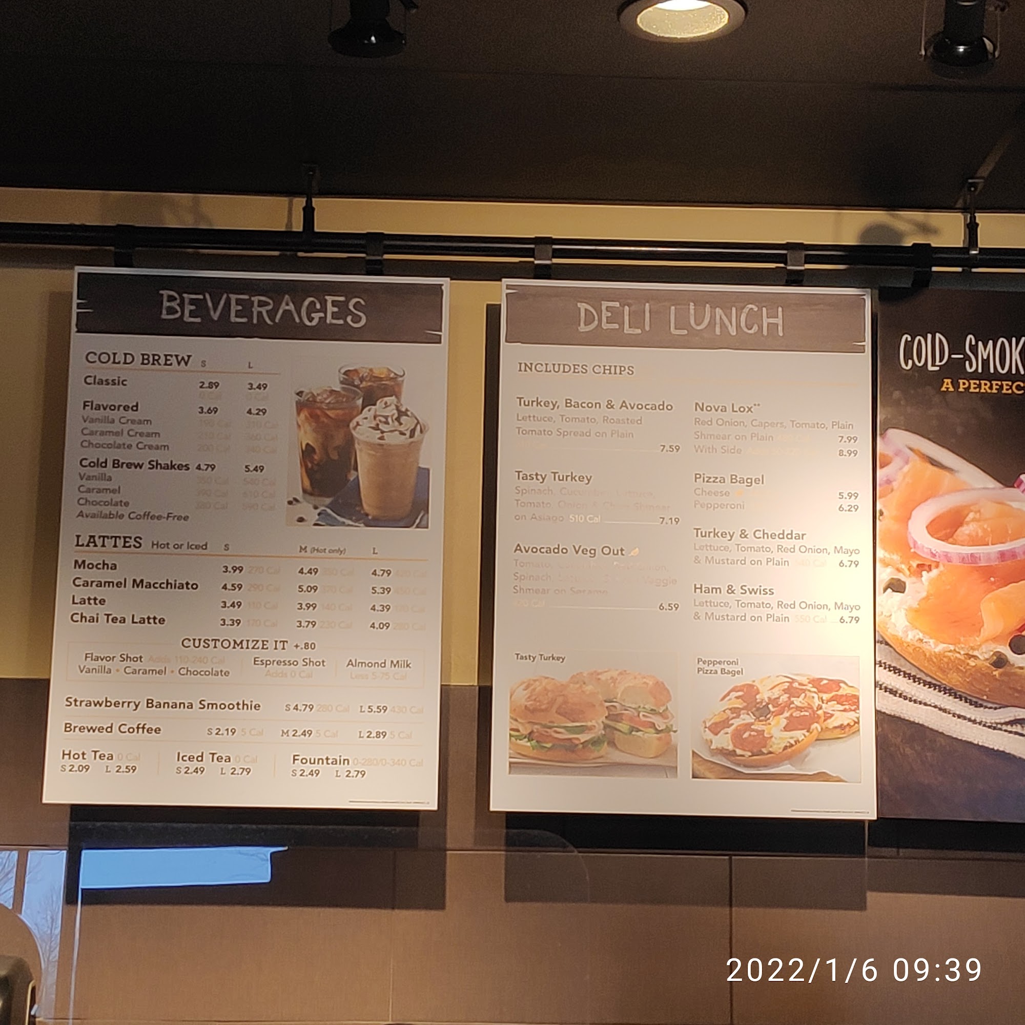 Einstein Bros. Bagels Menu