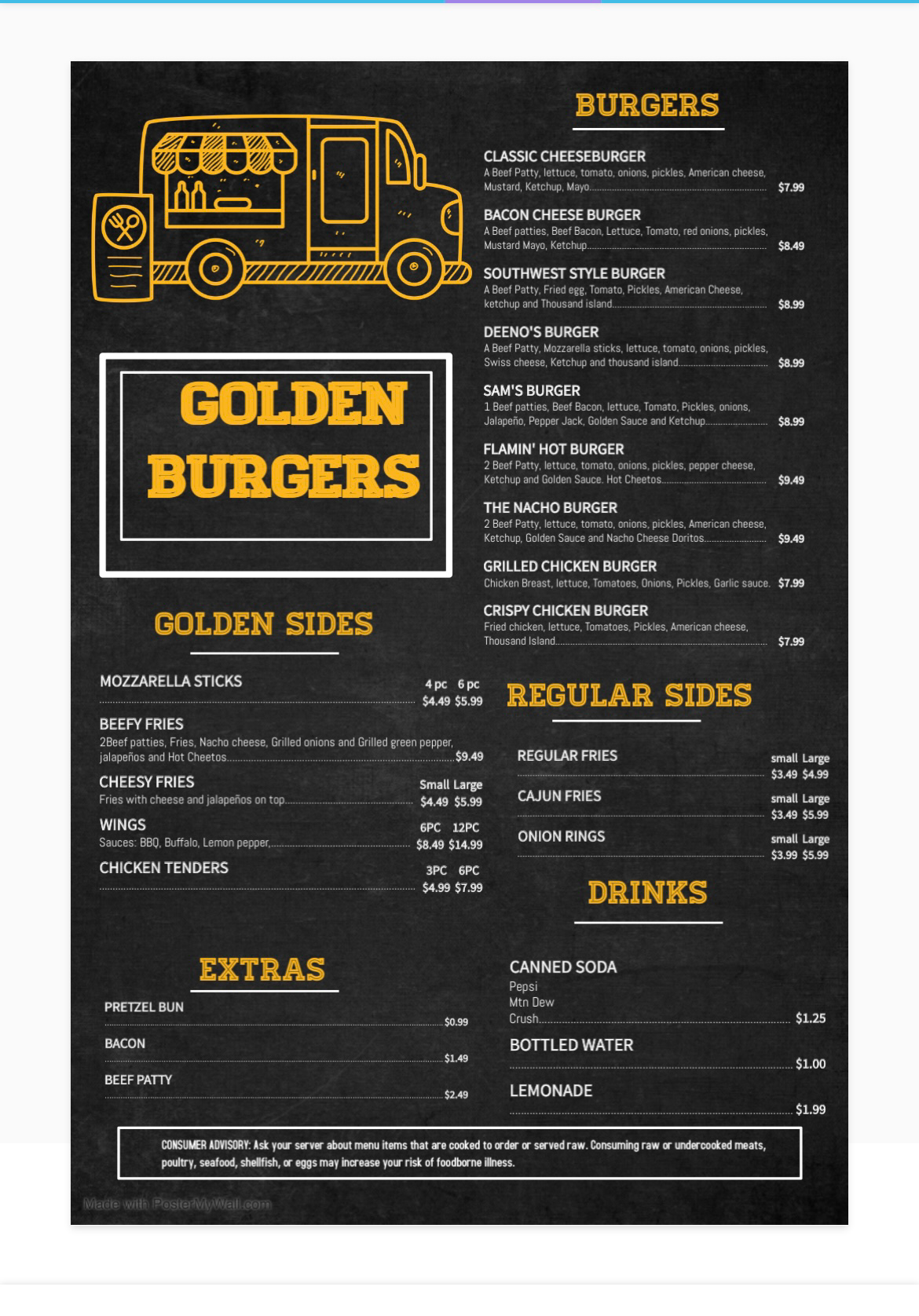 Golden Burgers Food Truck, Dearborn - Menu, Reviews (117), Photos (41 ...