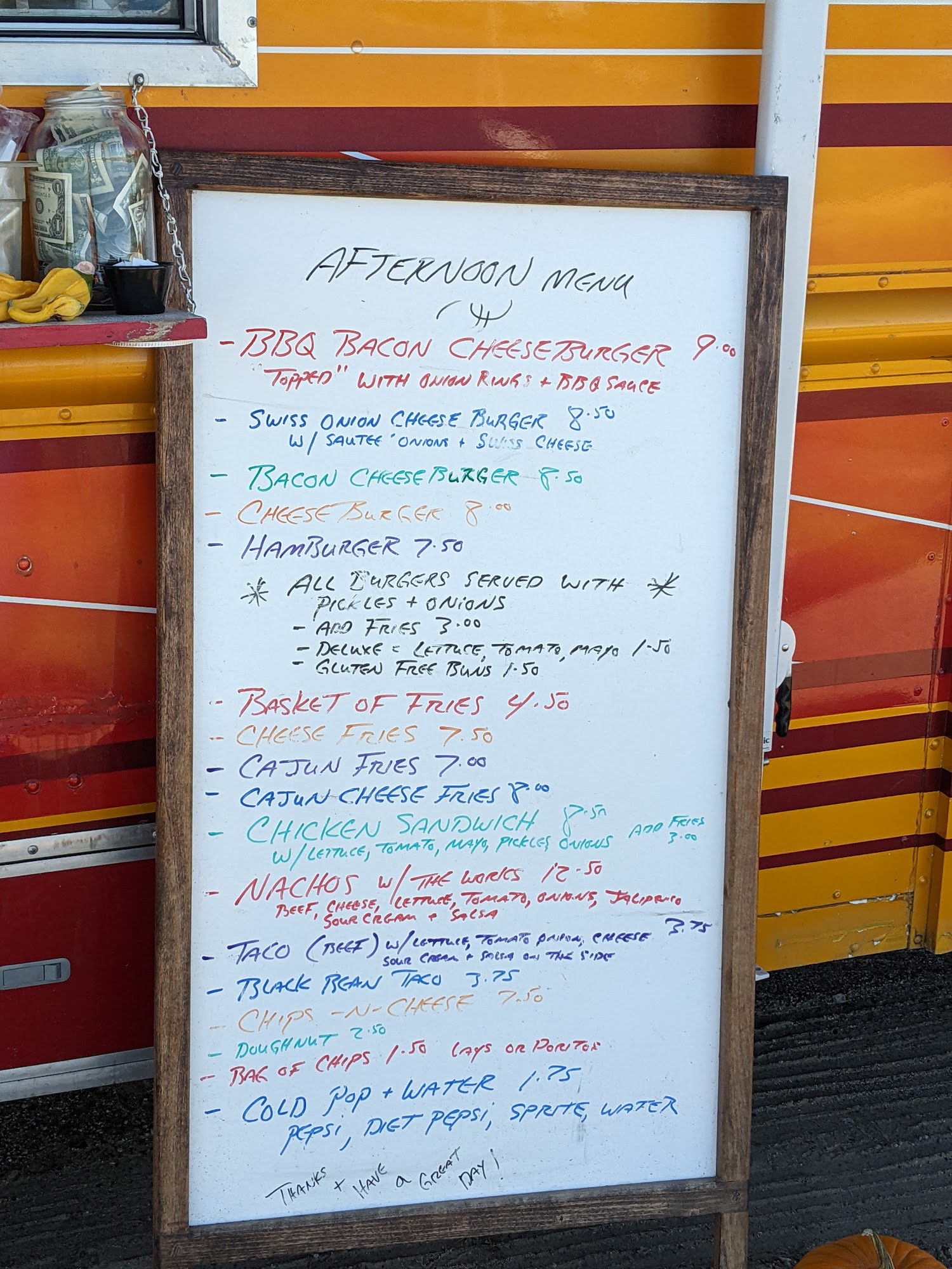 FIRED - U.P Menu