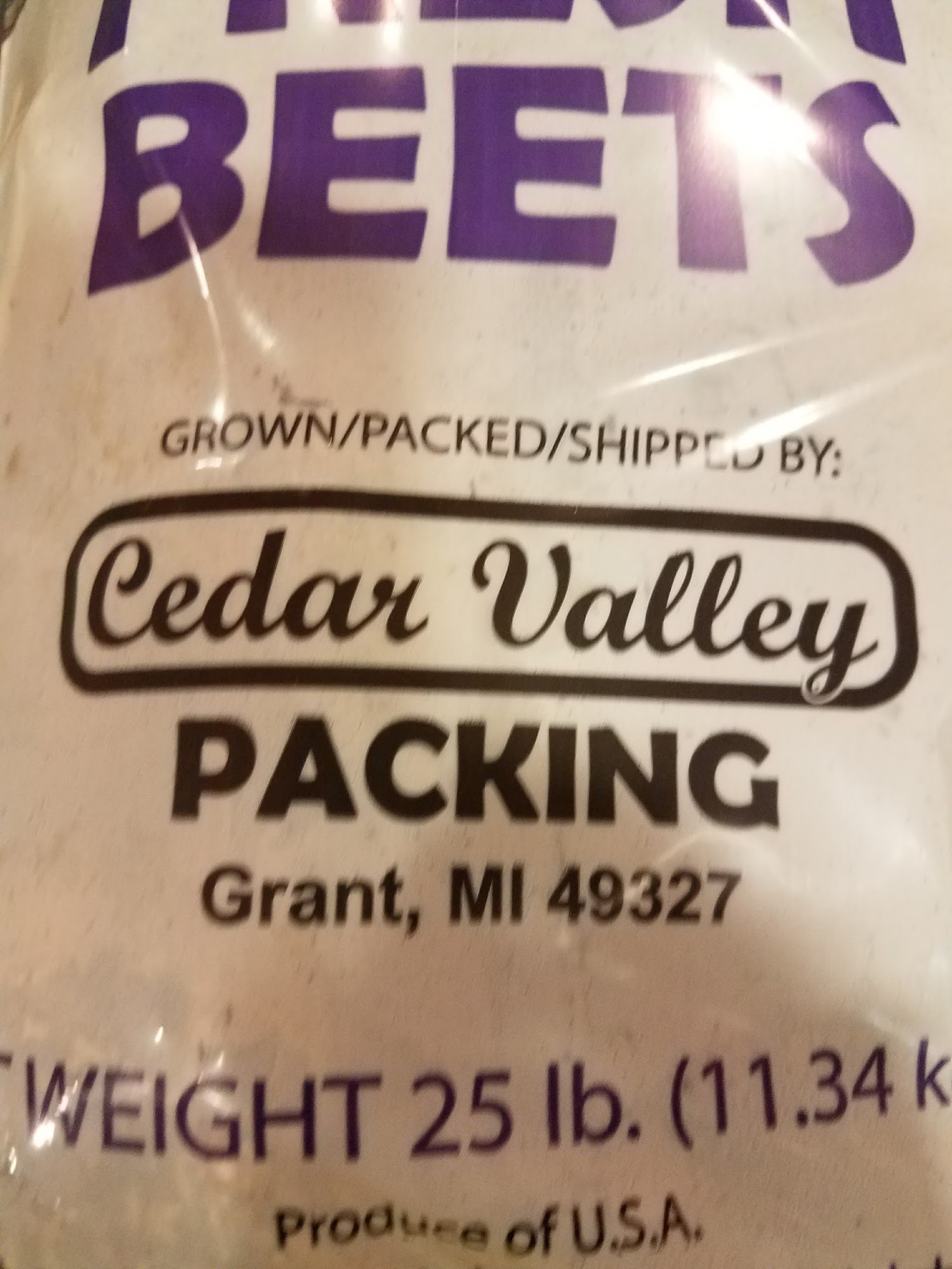 Cedar Valley Packing, Inc. 11800 S Gordon Ave, Grant Michigan 49327