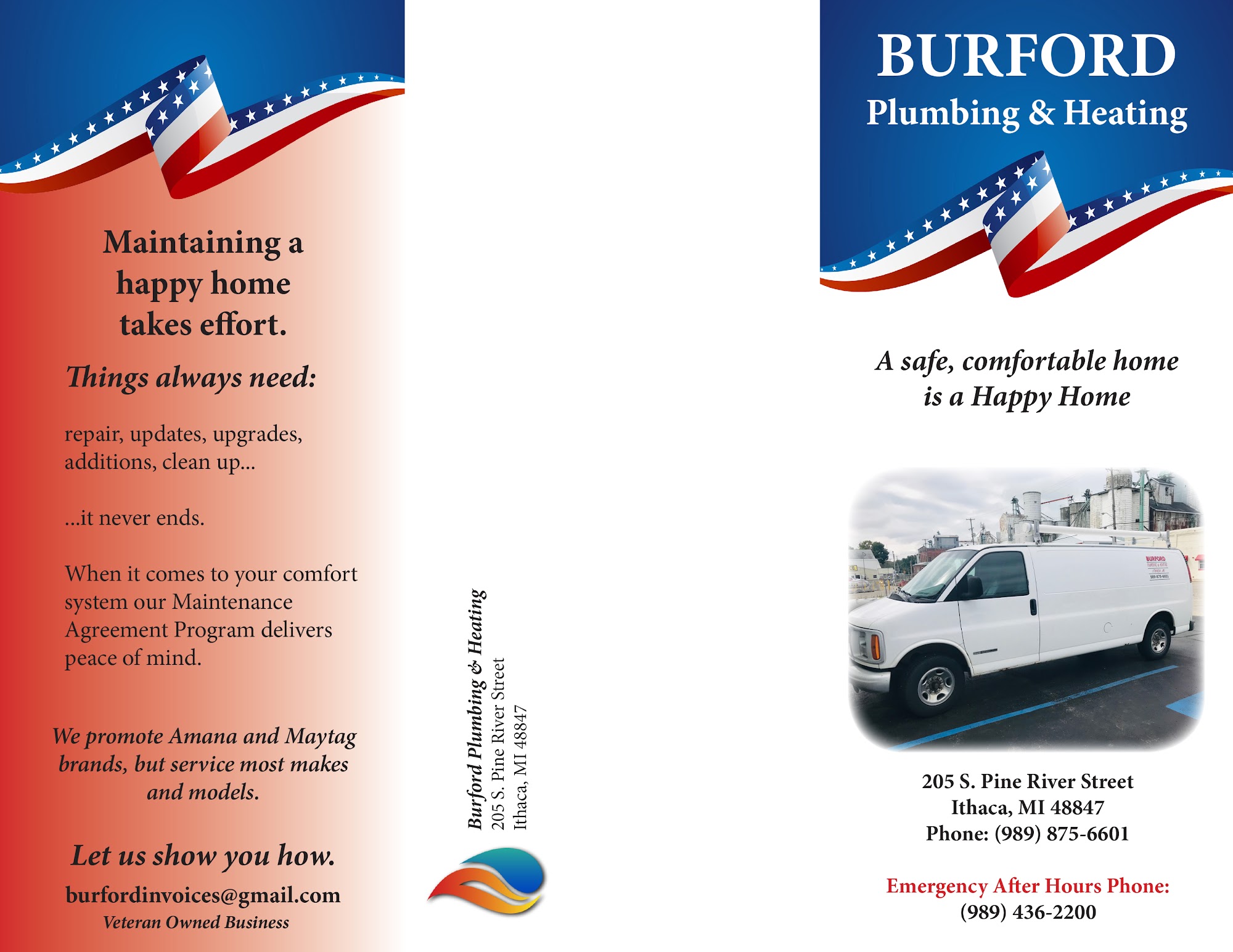 Burford Plumbing & Heating 205 S Pine River St, Ithaca Michigan 48847