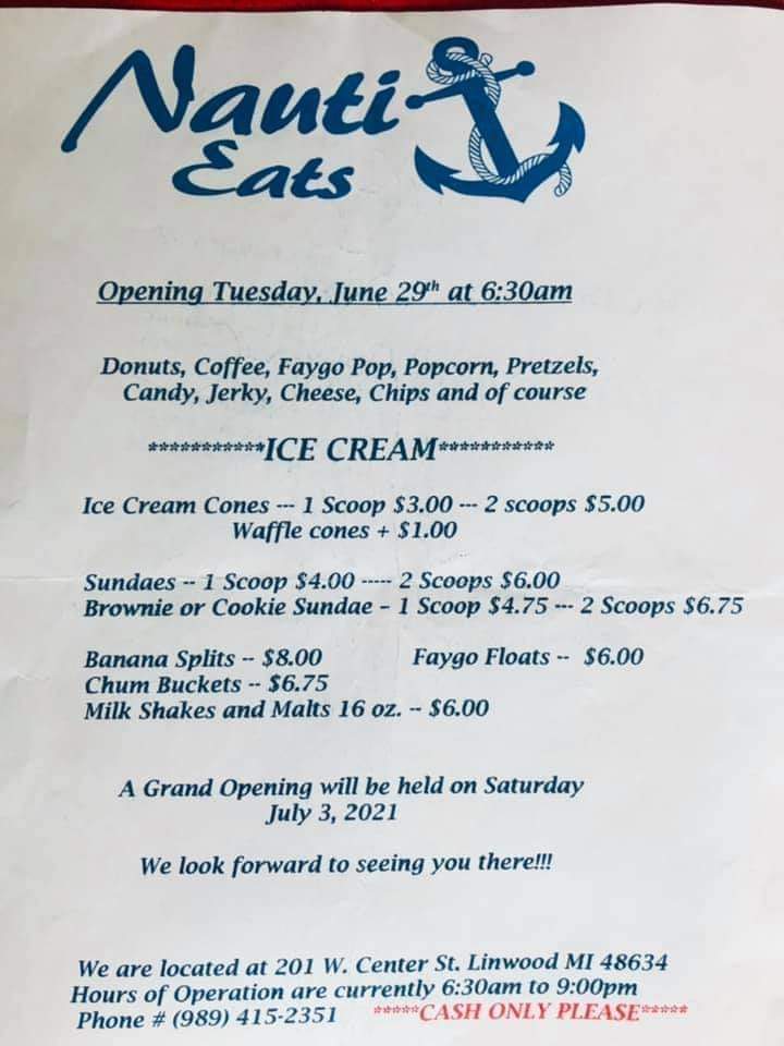 Nauti Eats Menu