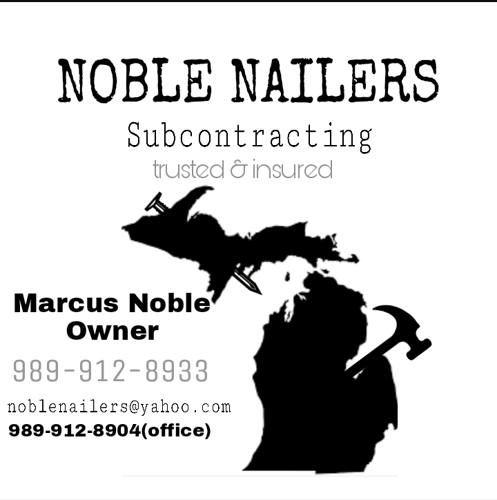 Noble Nailers LLC 3693 Sullivan Rd, Marlette Michigan 48453