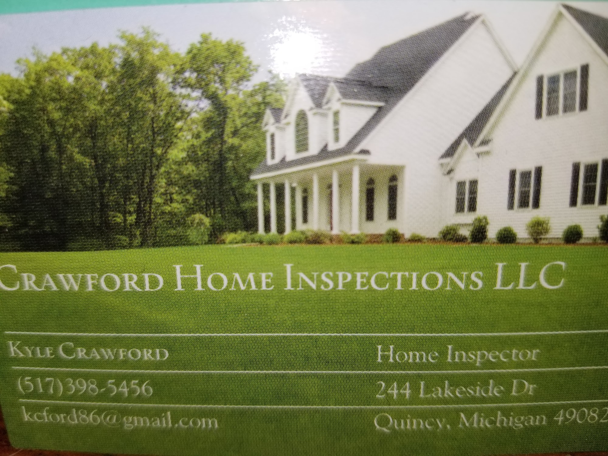 Crawford Home Inspections LLC 109 Craun's Beach Dr, Quincy Michigan 49082
