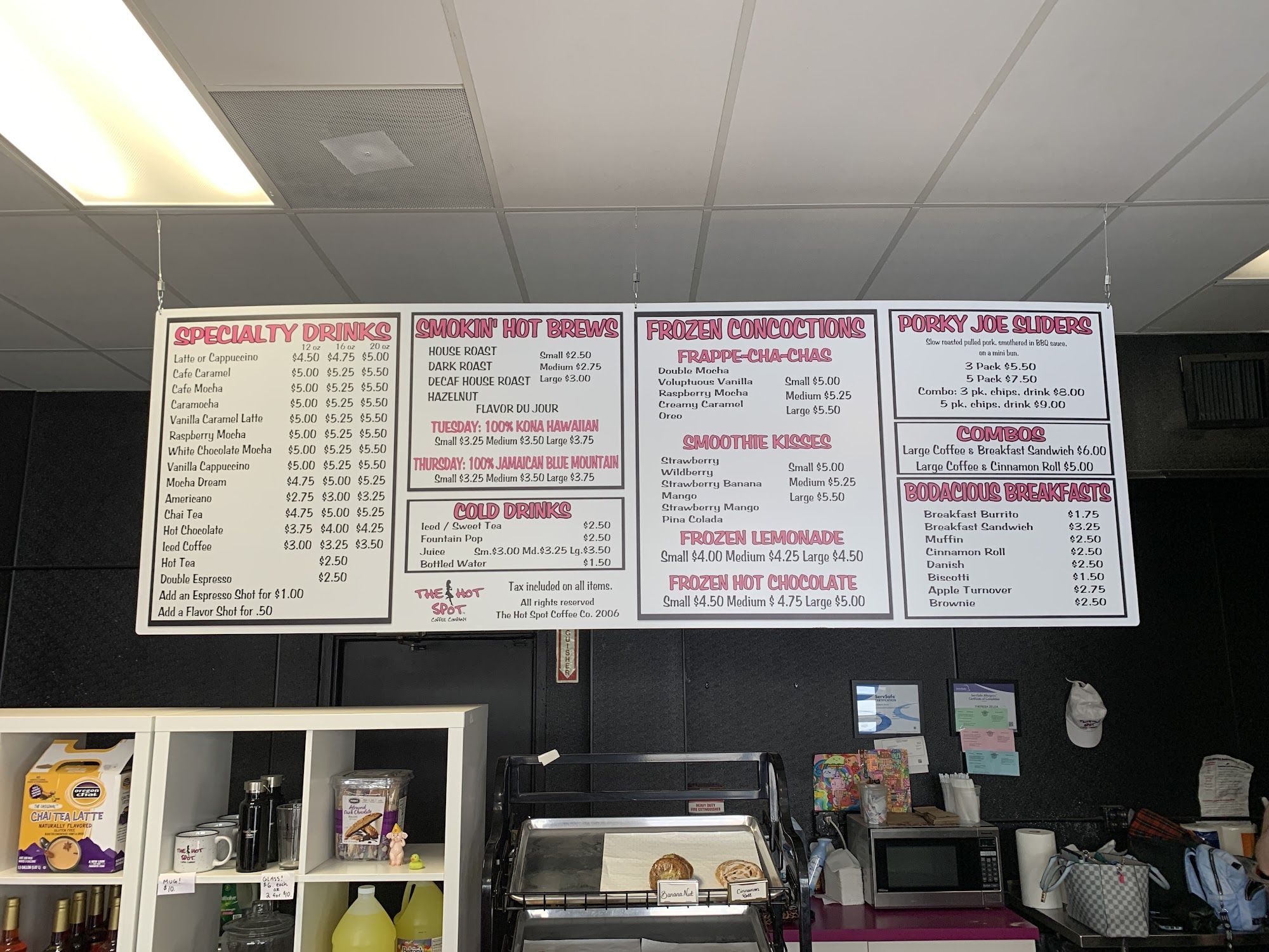 The Hot Spot Menu