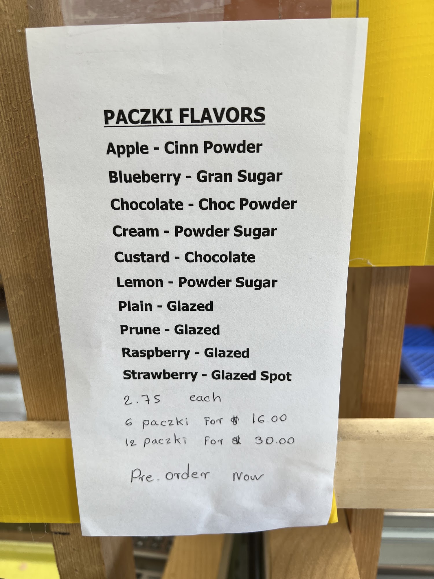 South Lyon Village Bakery Menu