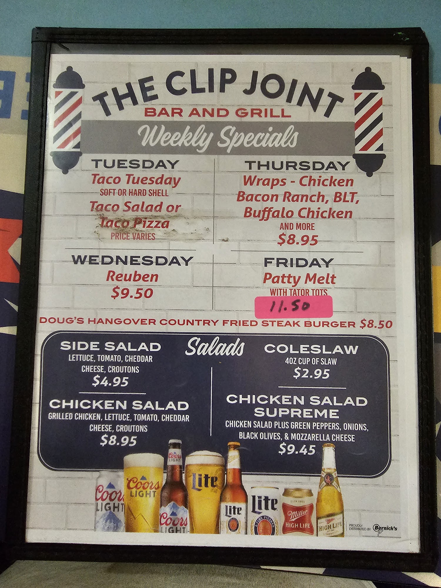Clip Joint Menu