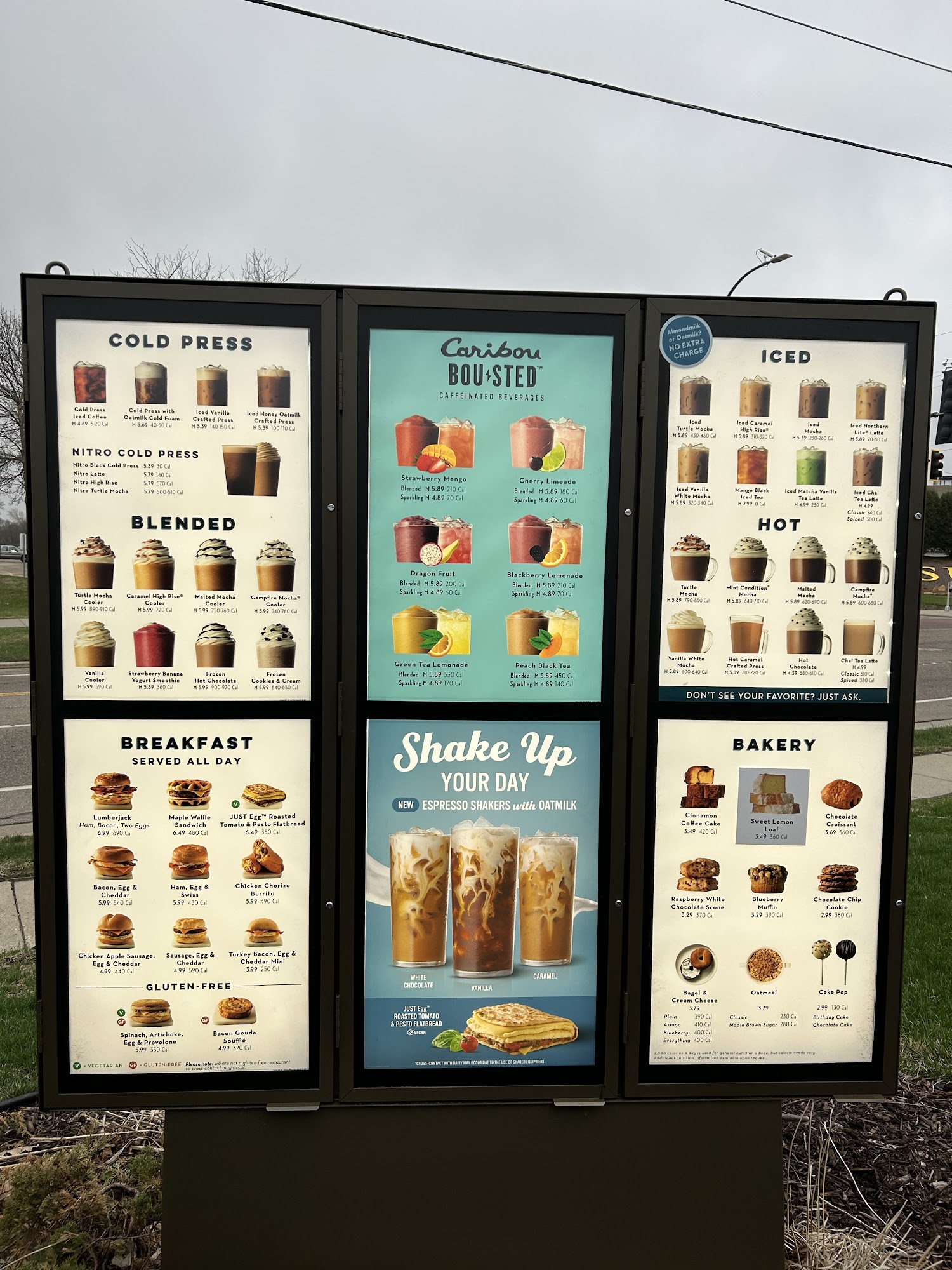 Caribou Coffee Menu
