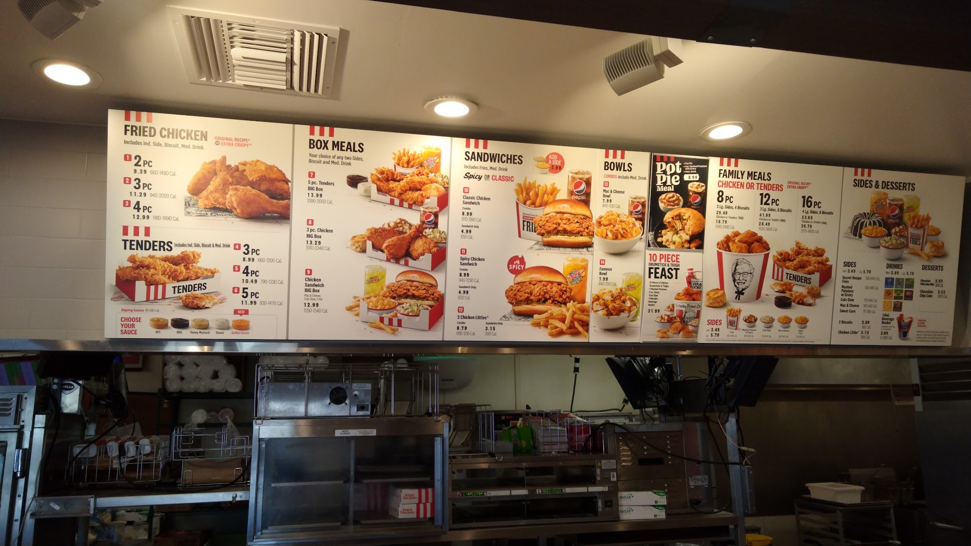 KFC Menu