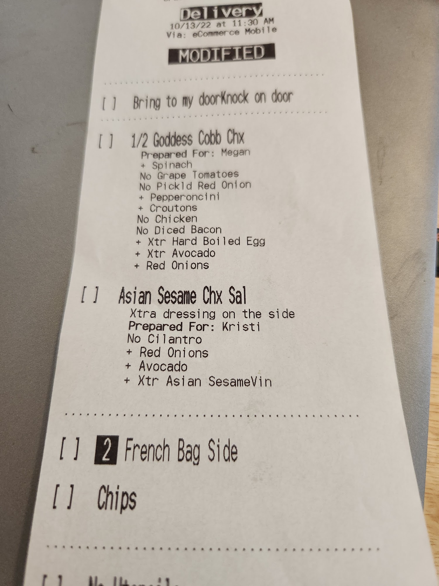Panera Bread Menu