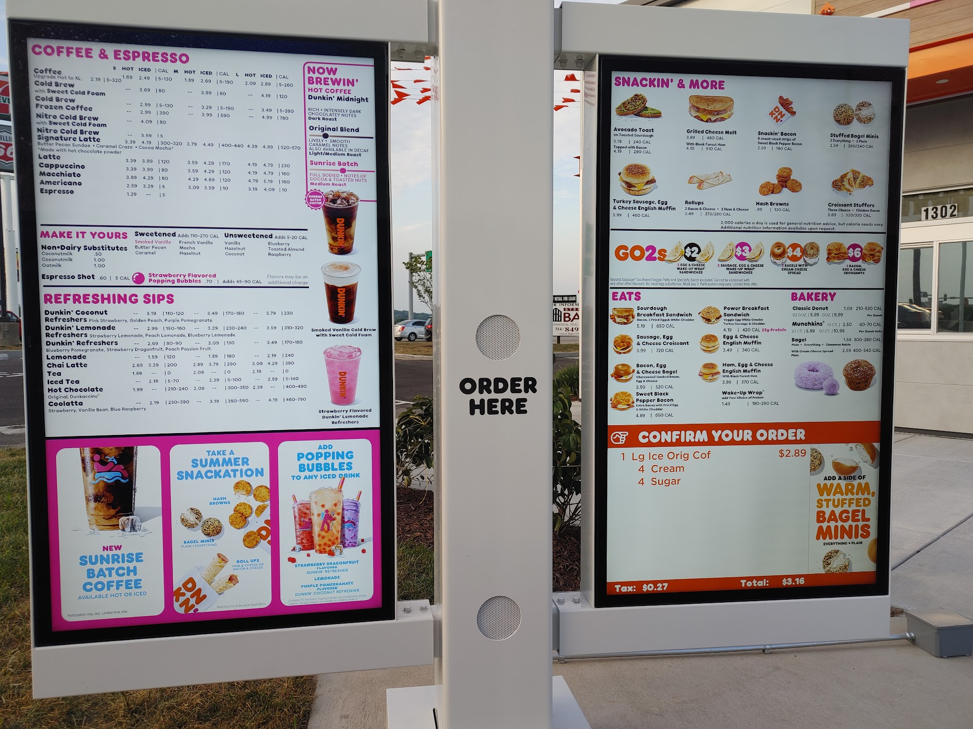 Dunkin' Menu