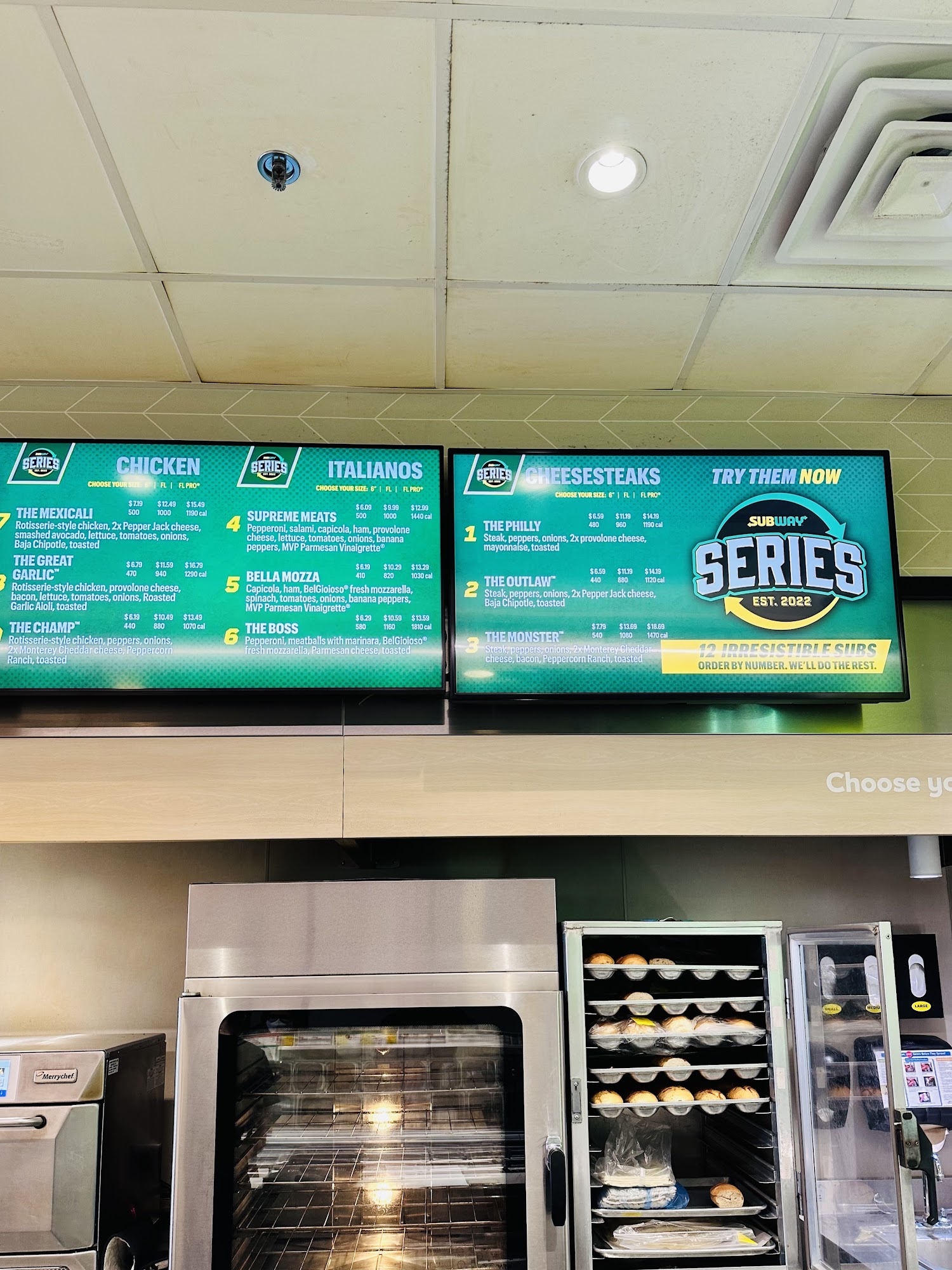 Subway Menu