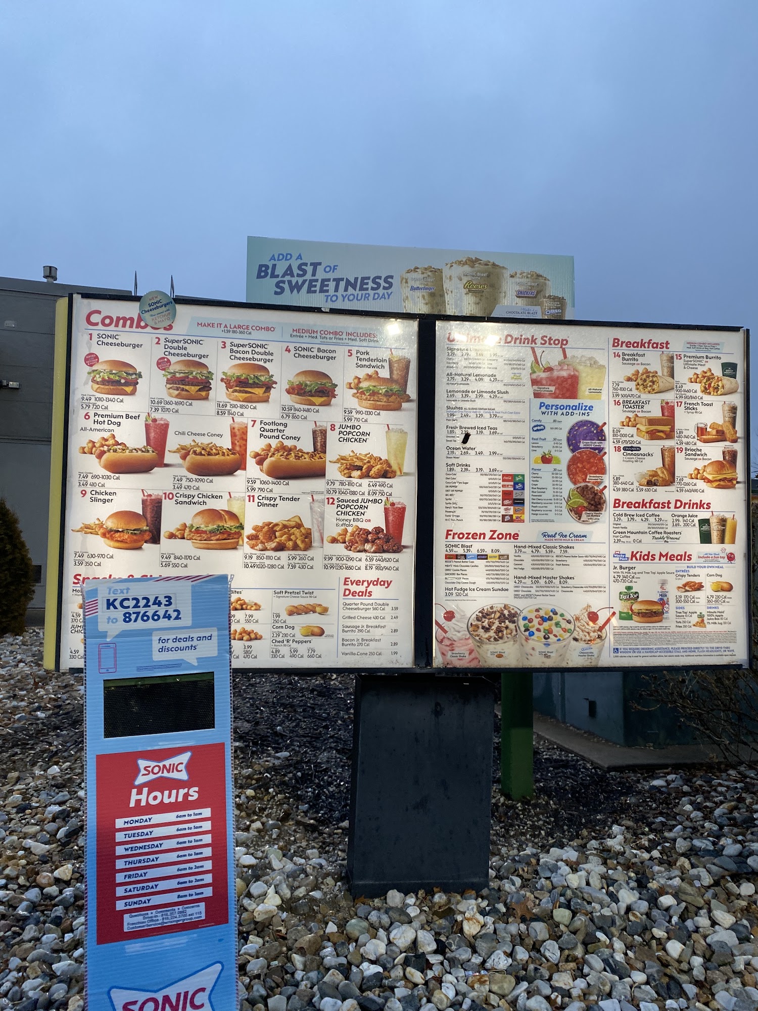 Sonic-Drive in Menu