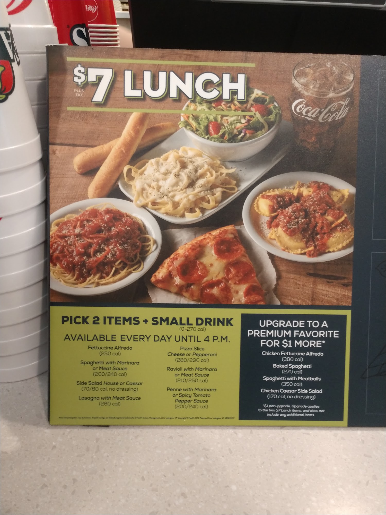 Fazoli's Menu