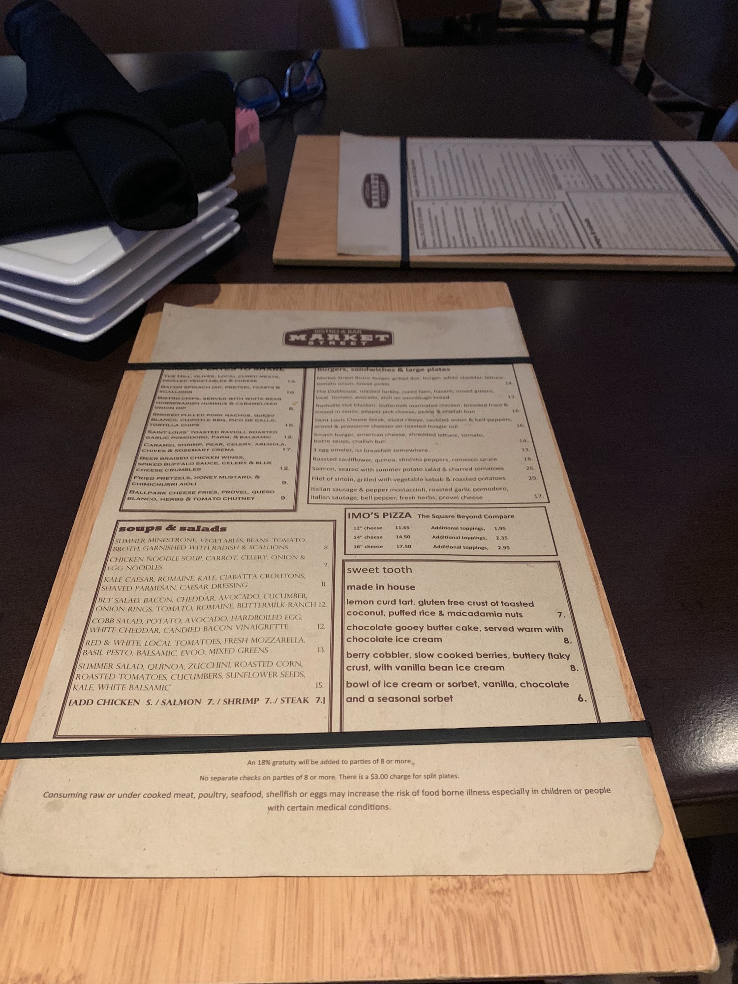 Hilton Lobby Bar Menu