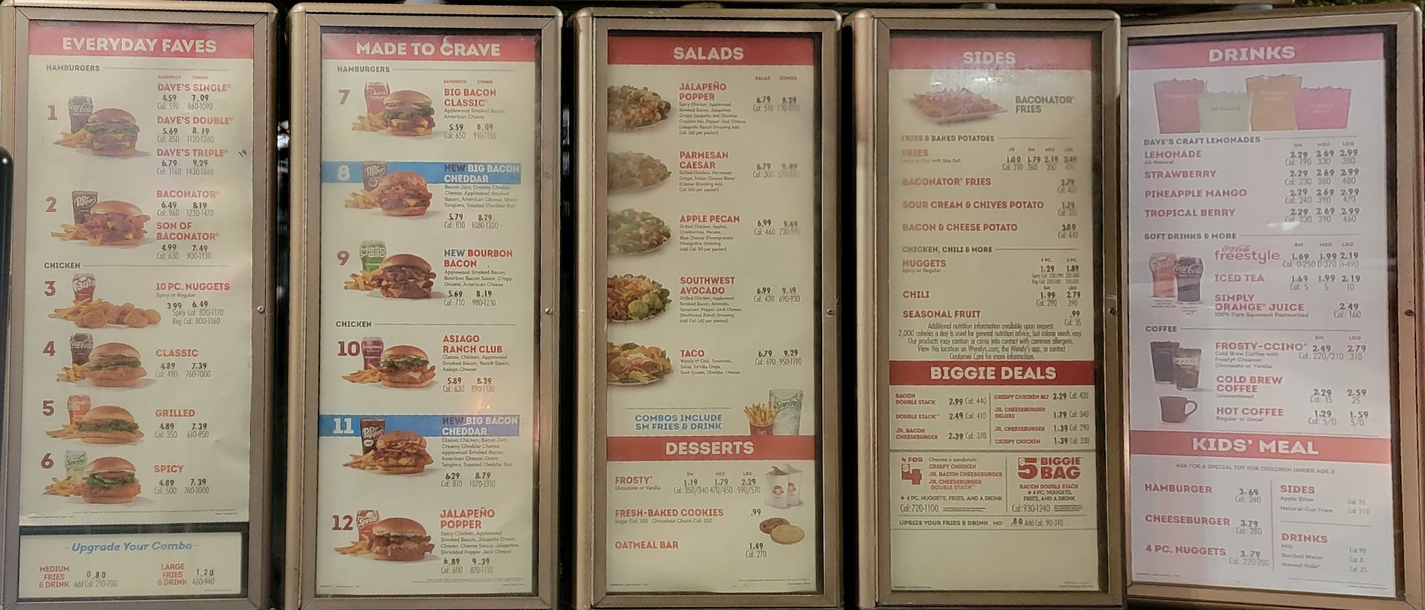 Wendy's Menu