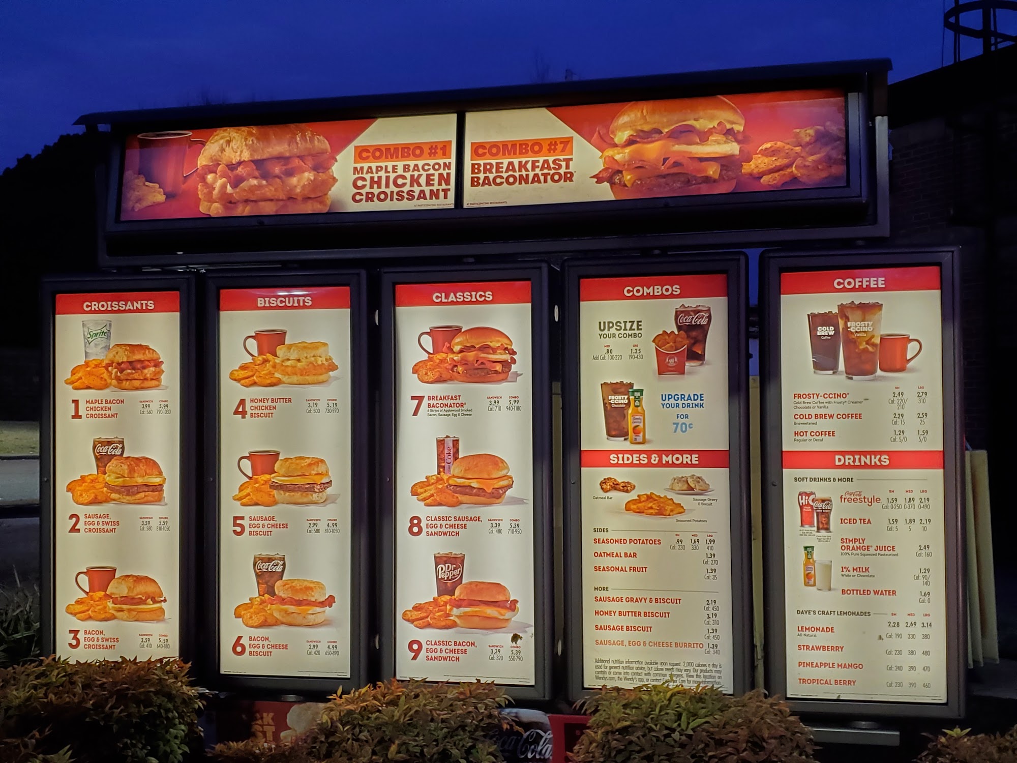Wendy's Menu