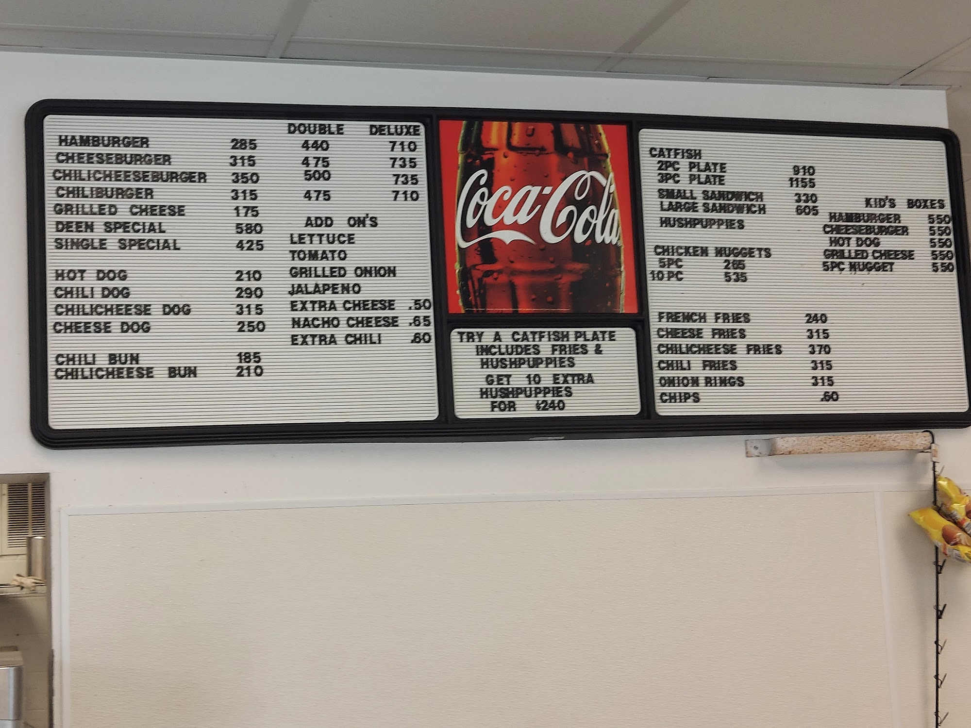 Edd's Drive-In Menu