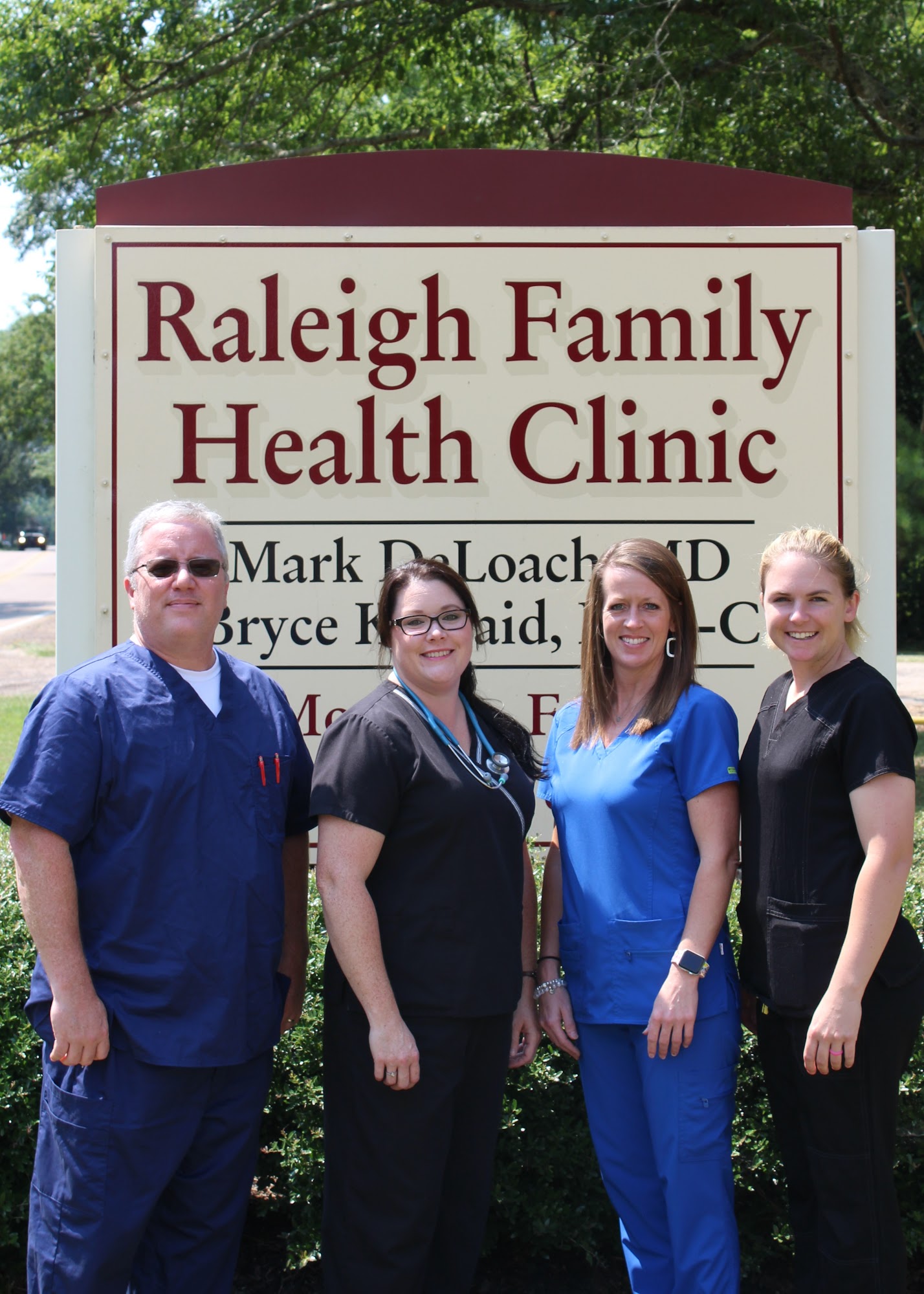 Raleigh Family Health Clinic: Brittany McCarty, FNP- C, April Garner, FNP-C, Mark A. DeLoach, MD