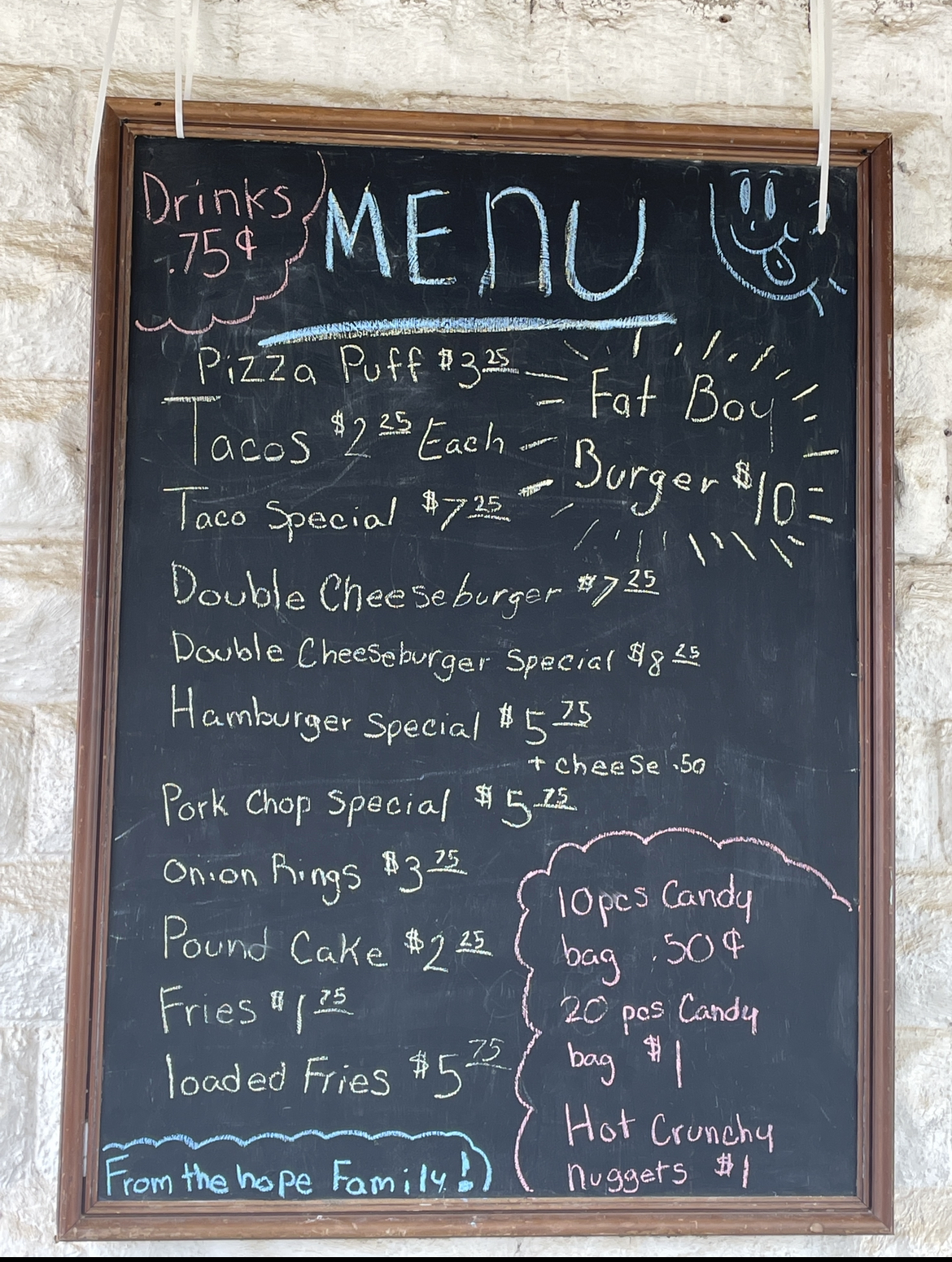 Nikk's express Menu