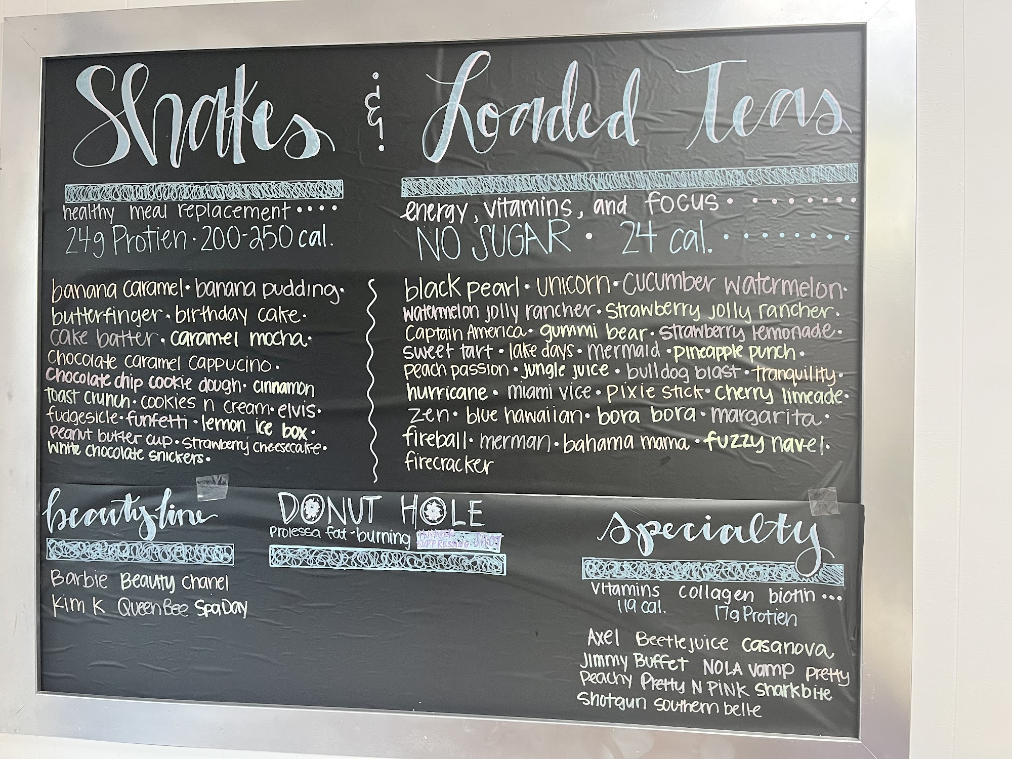 West Point Nutrition Menu