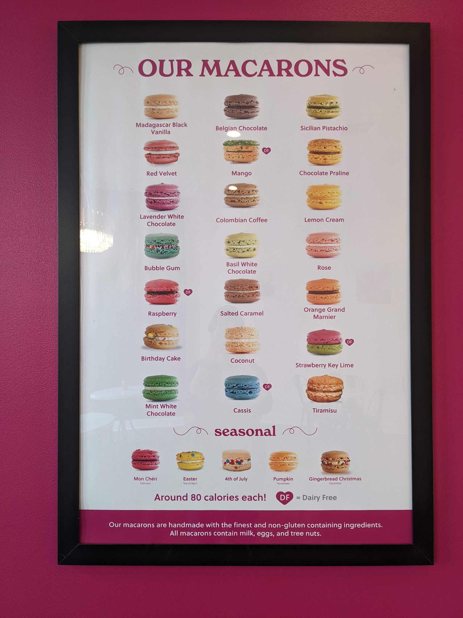 Le Macaron French Pastries Menu