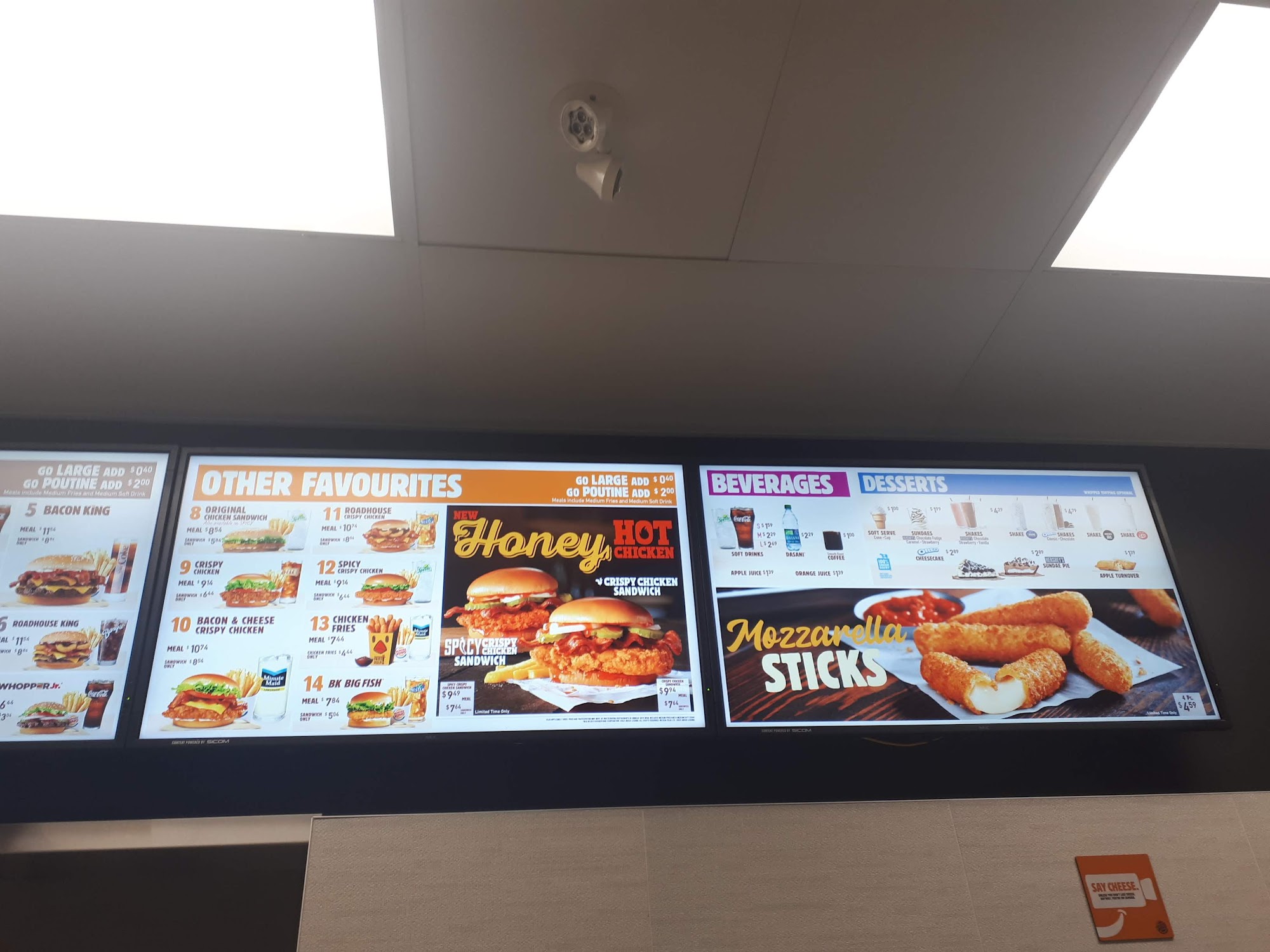 Burger King Menu