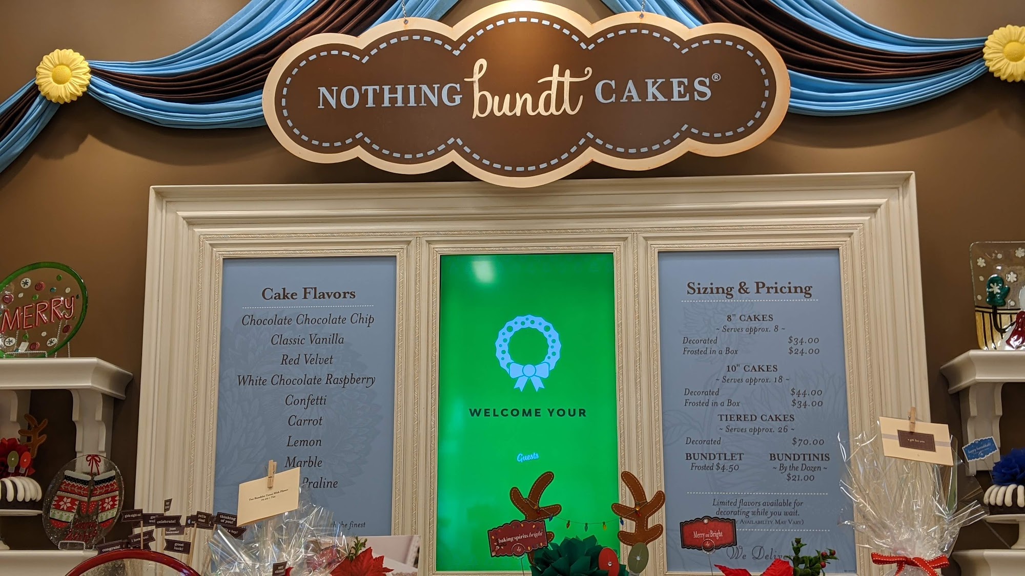 Nothing Bundt Cakes Menu