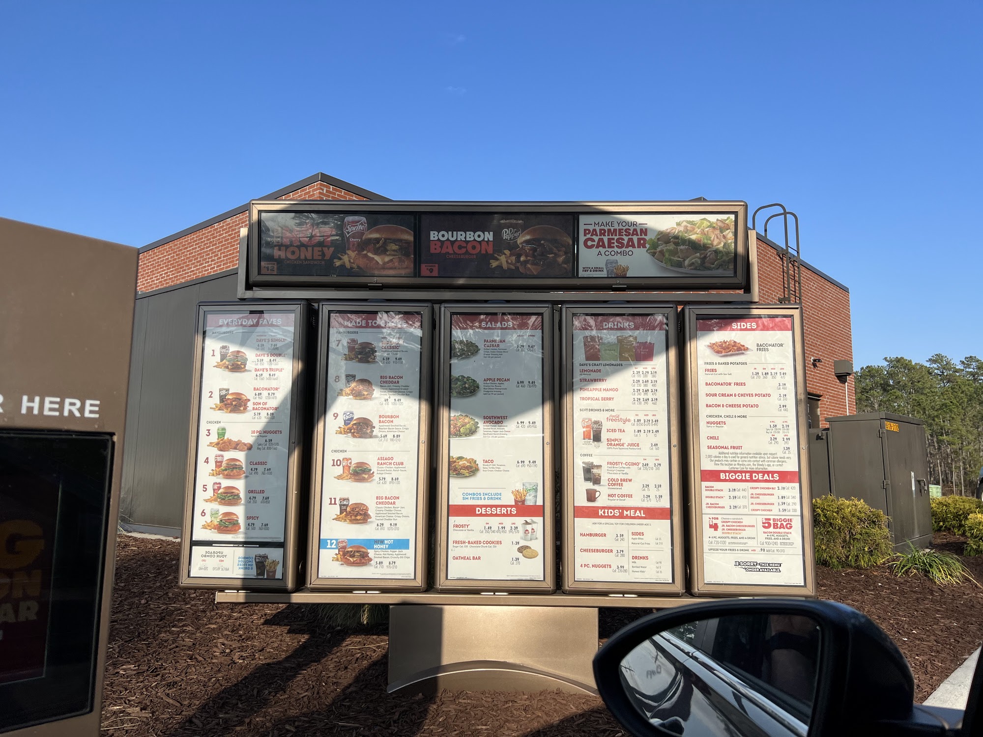 Wendy's Menu