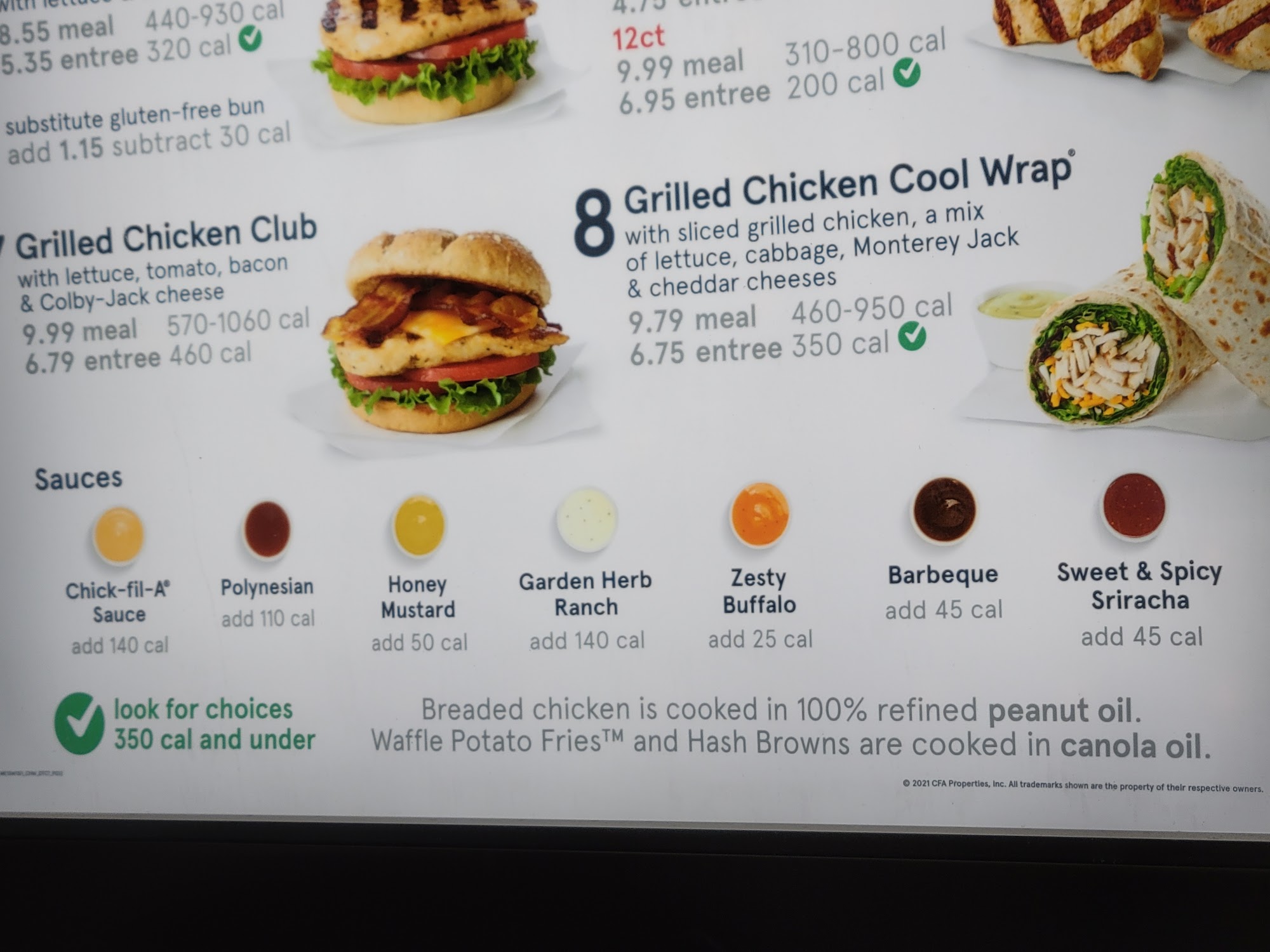 Chick-fil-A Menu