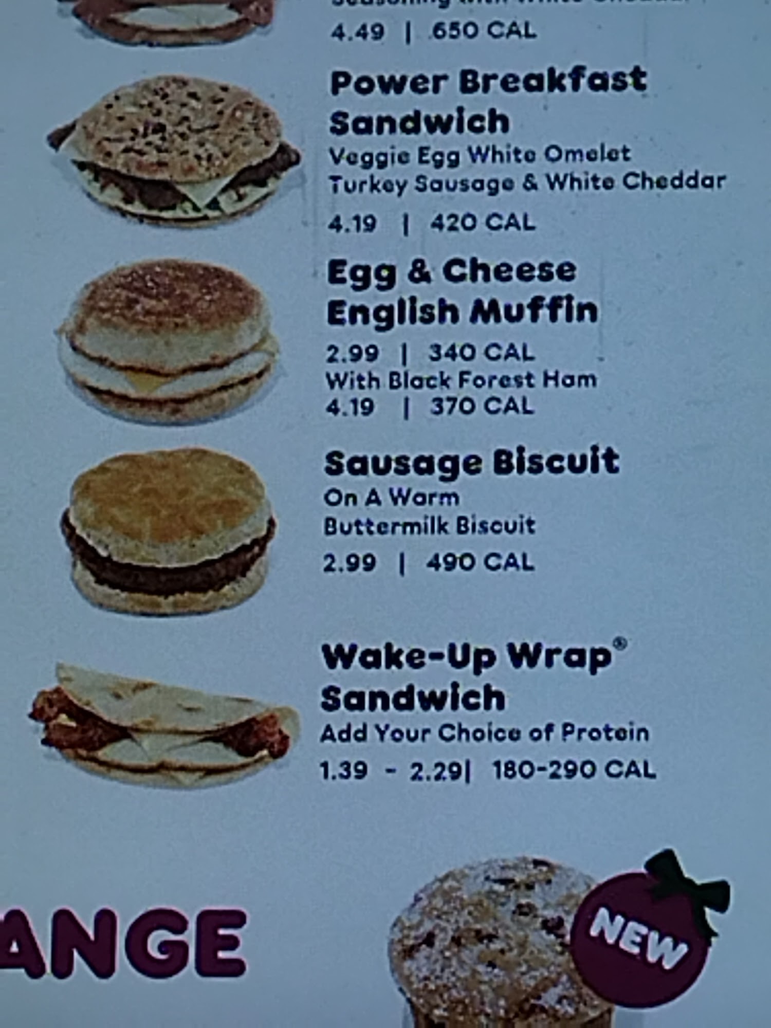 Dunkin' Menu