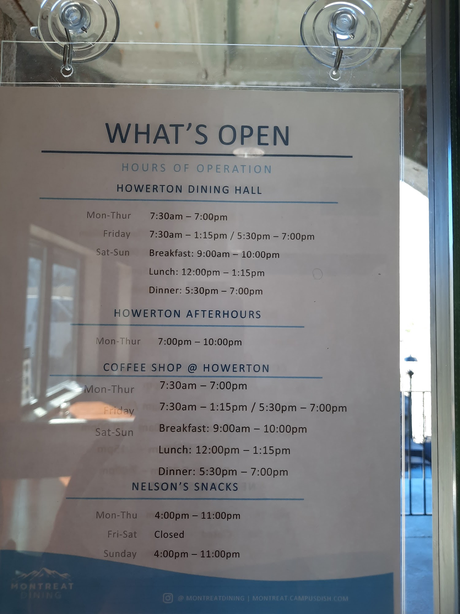 Aramark. Montreat College Dining Menu