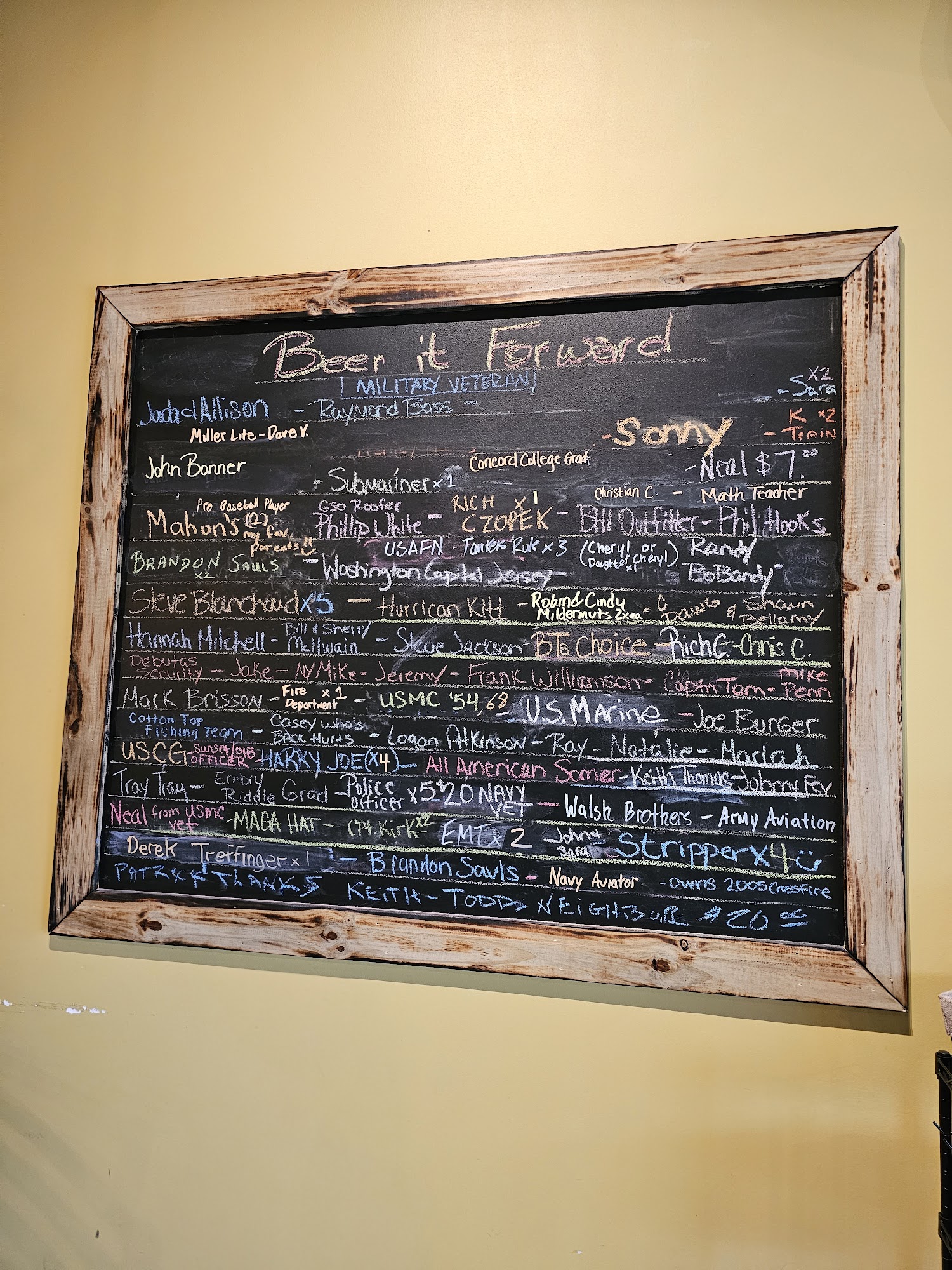 Tap Time Tap Room Menu