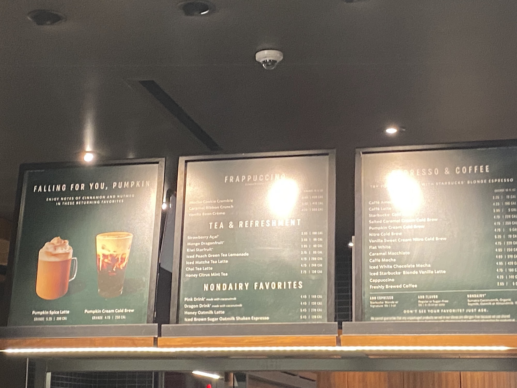 Starbucks Menu