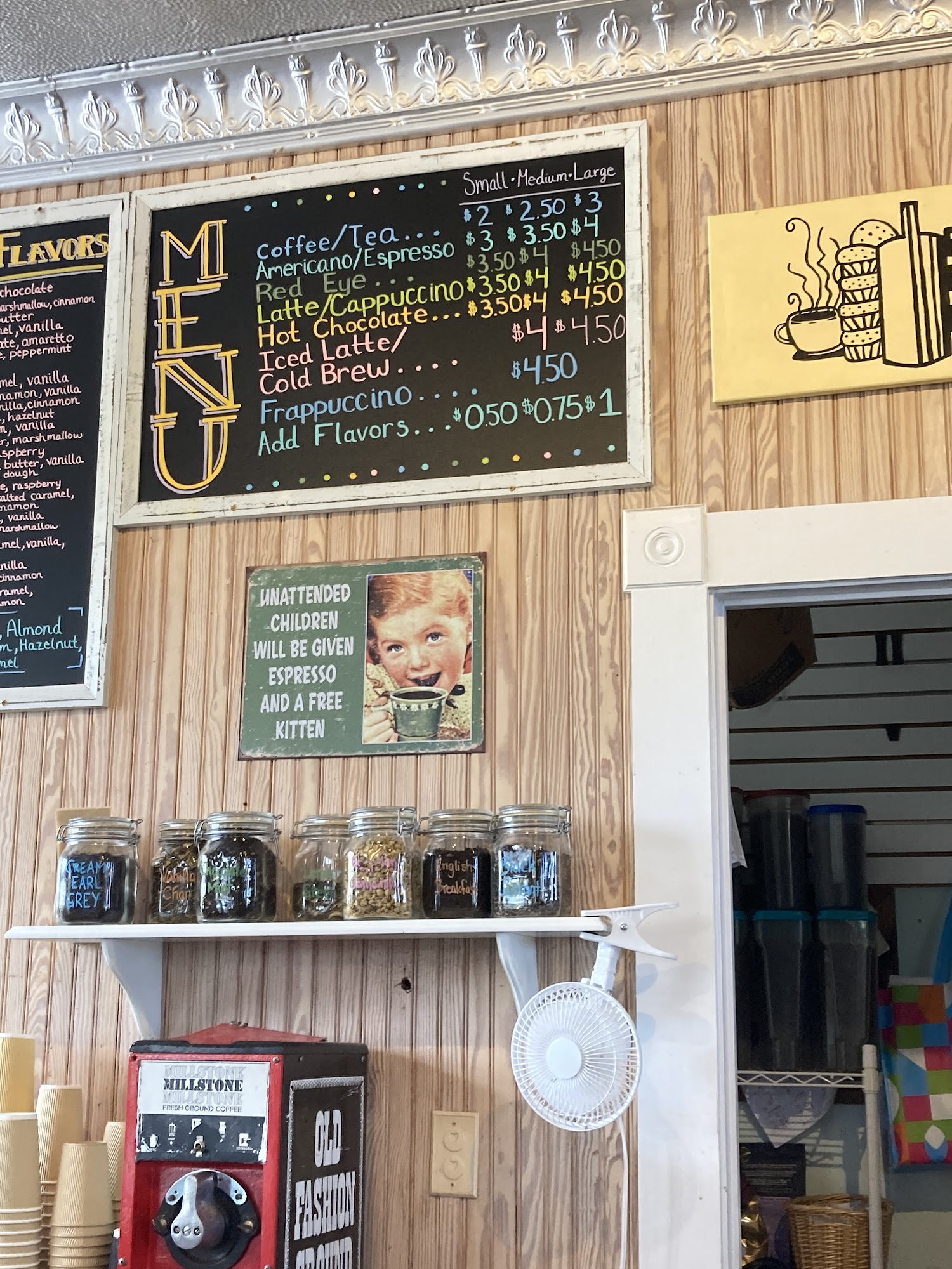 Bake Bottle & Brew Menu