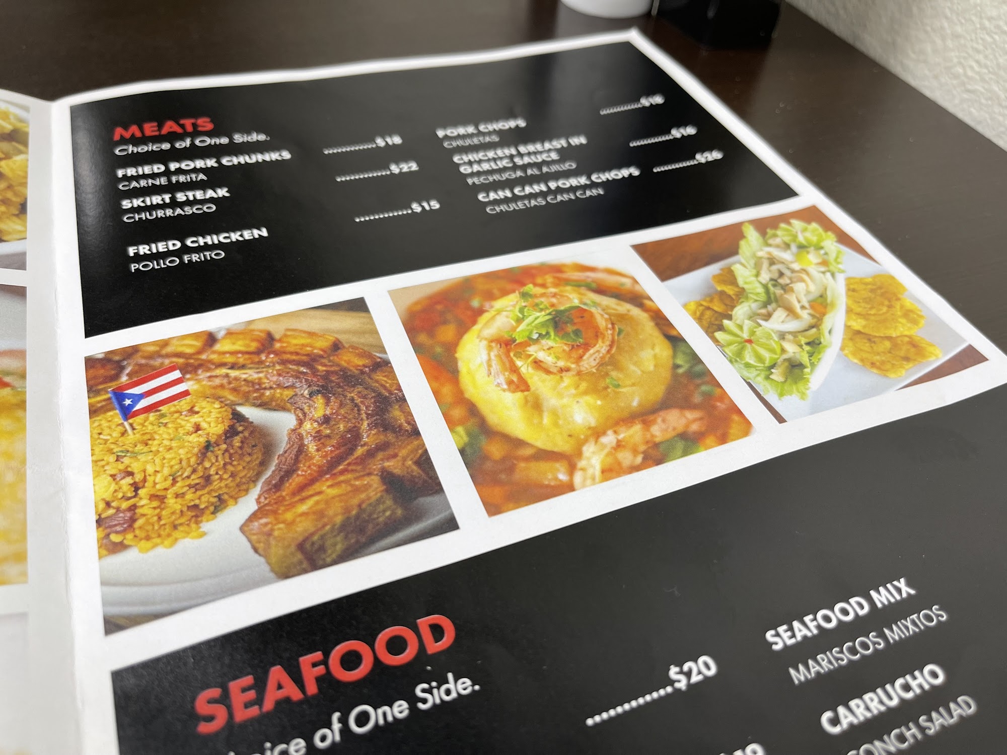 Pitorro Restaurant and Bar Menu